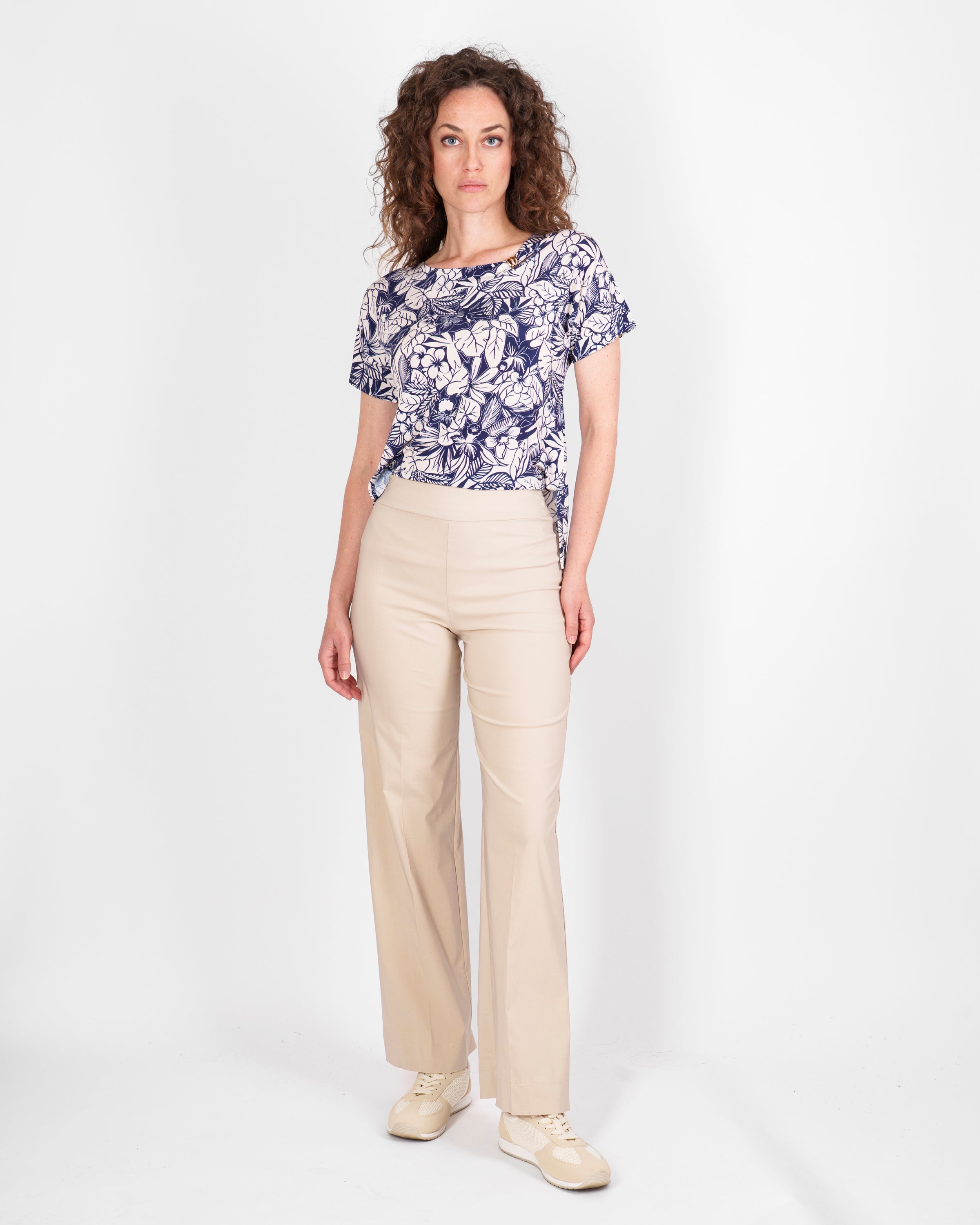 Pantalone palazzo viscosa leggera 1033/11