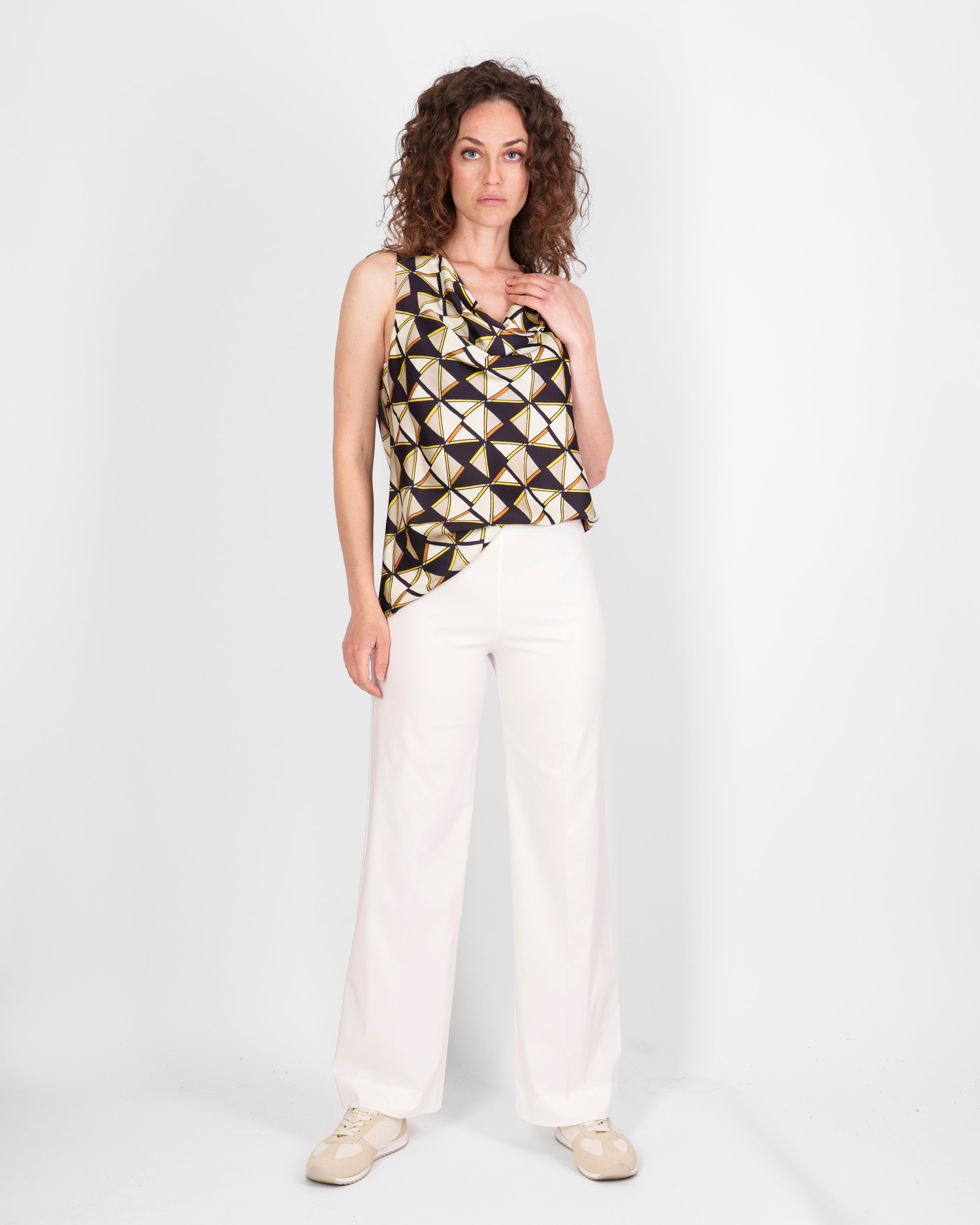 Pantalone palazzo viscosa leggera 1033/11
