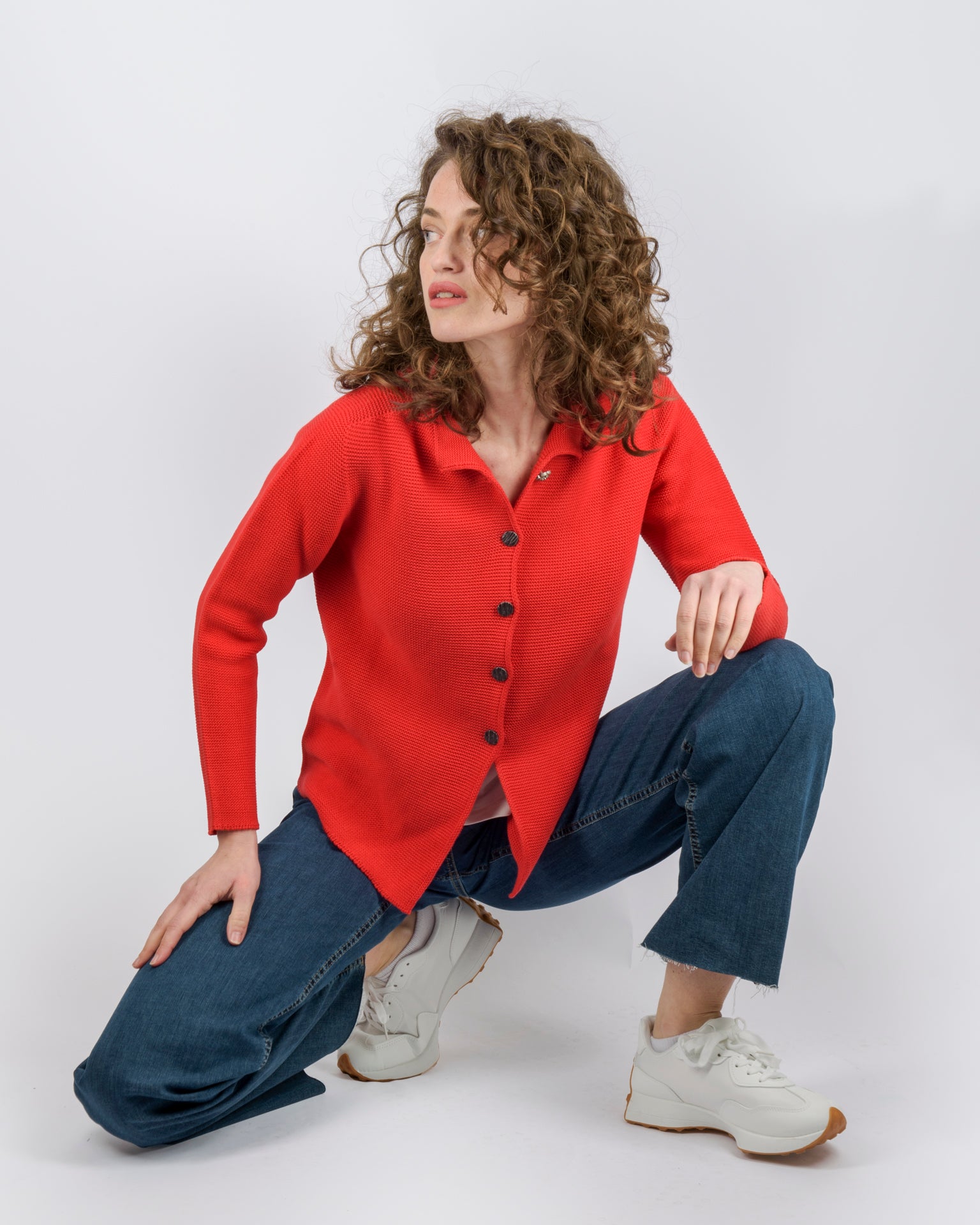 Giacca aperta cotone links ROSELLINA COT