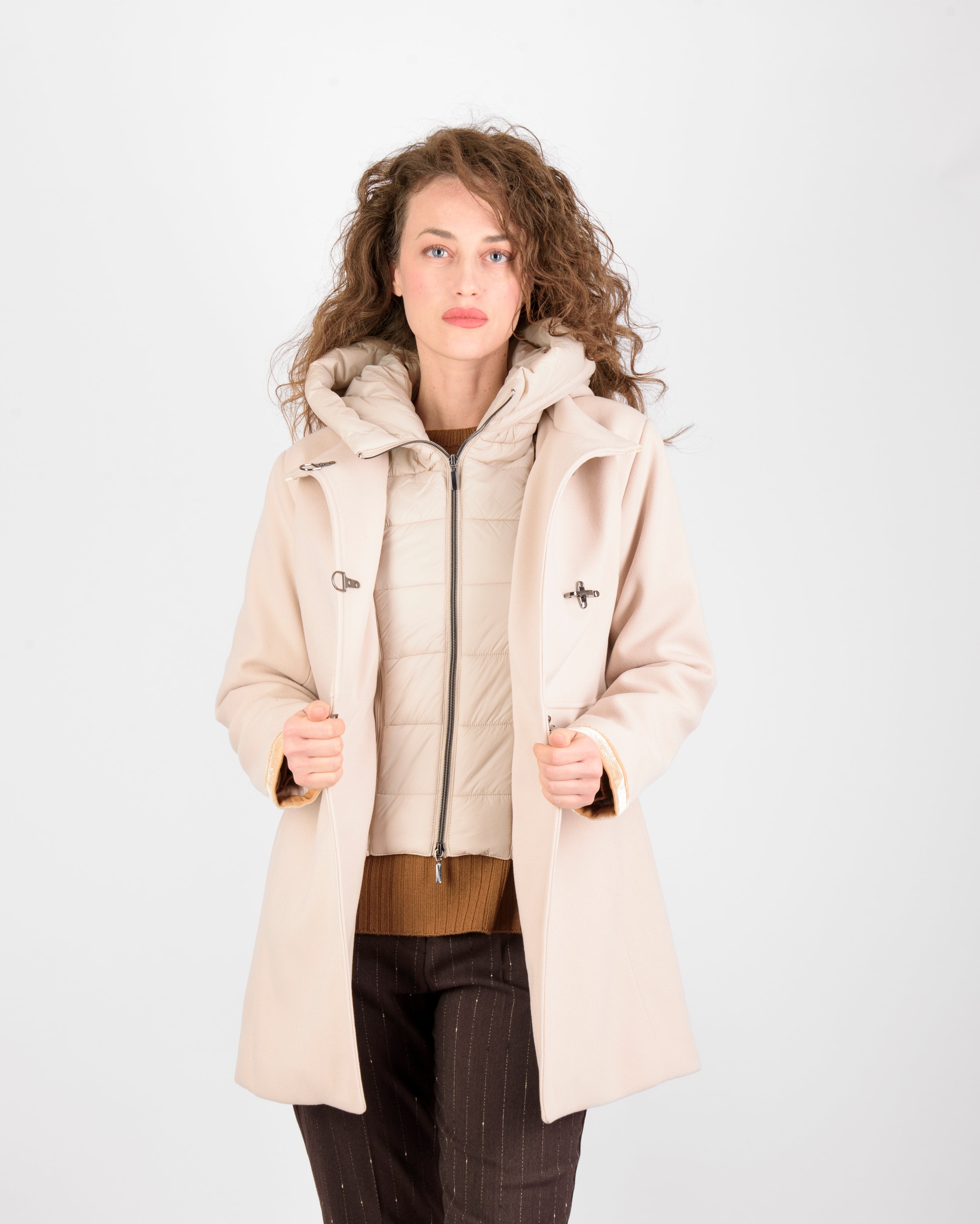 Cappotto con ganci e imbottitura staccabile FANNY