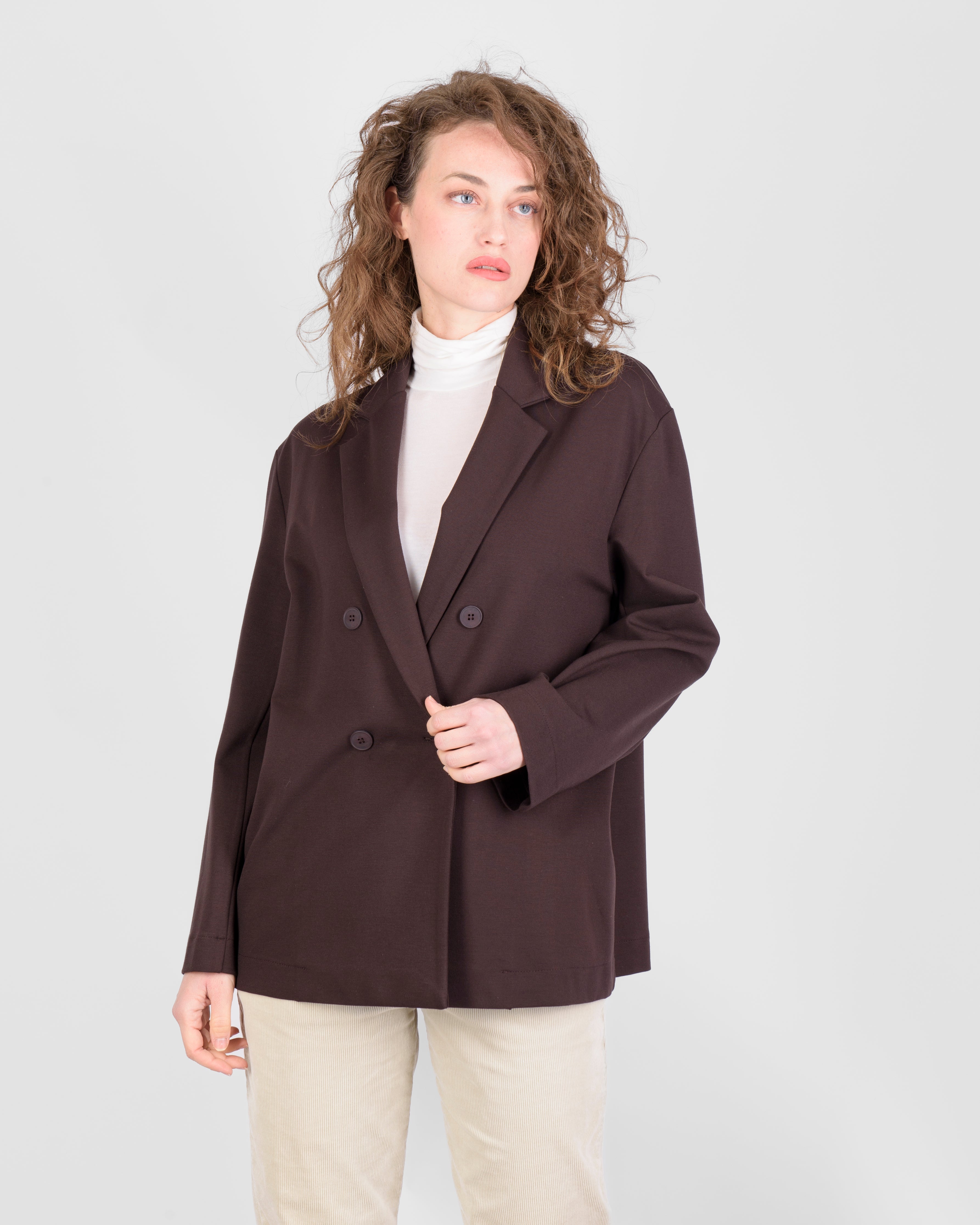 Giacca over doppiopetto punto milano soft H525/1