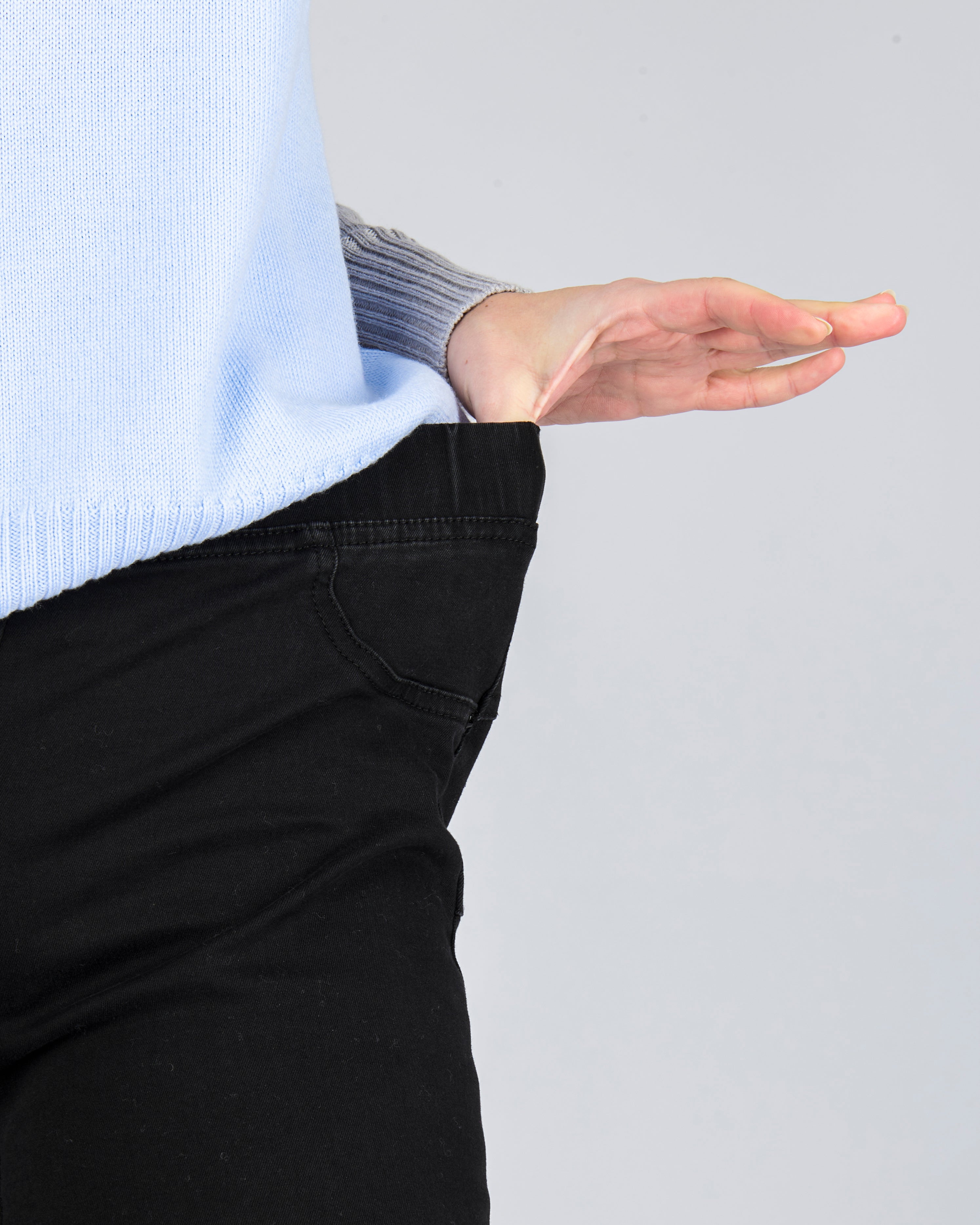 Jeans elastico in vita 13806