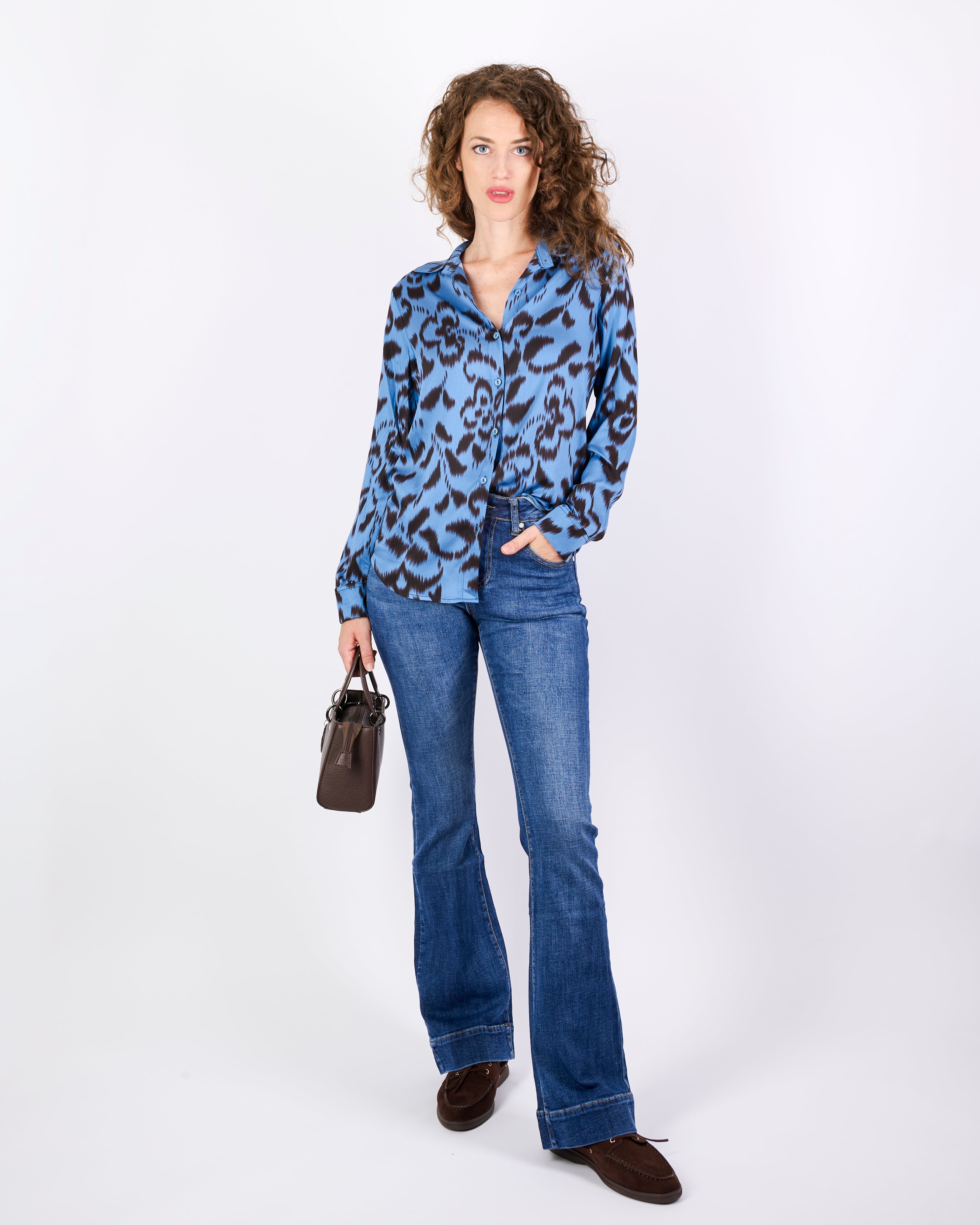 Camicia in viscosa fantasia HOUSTON