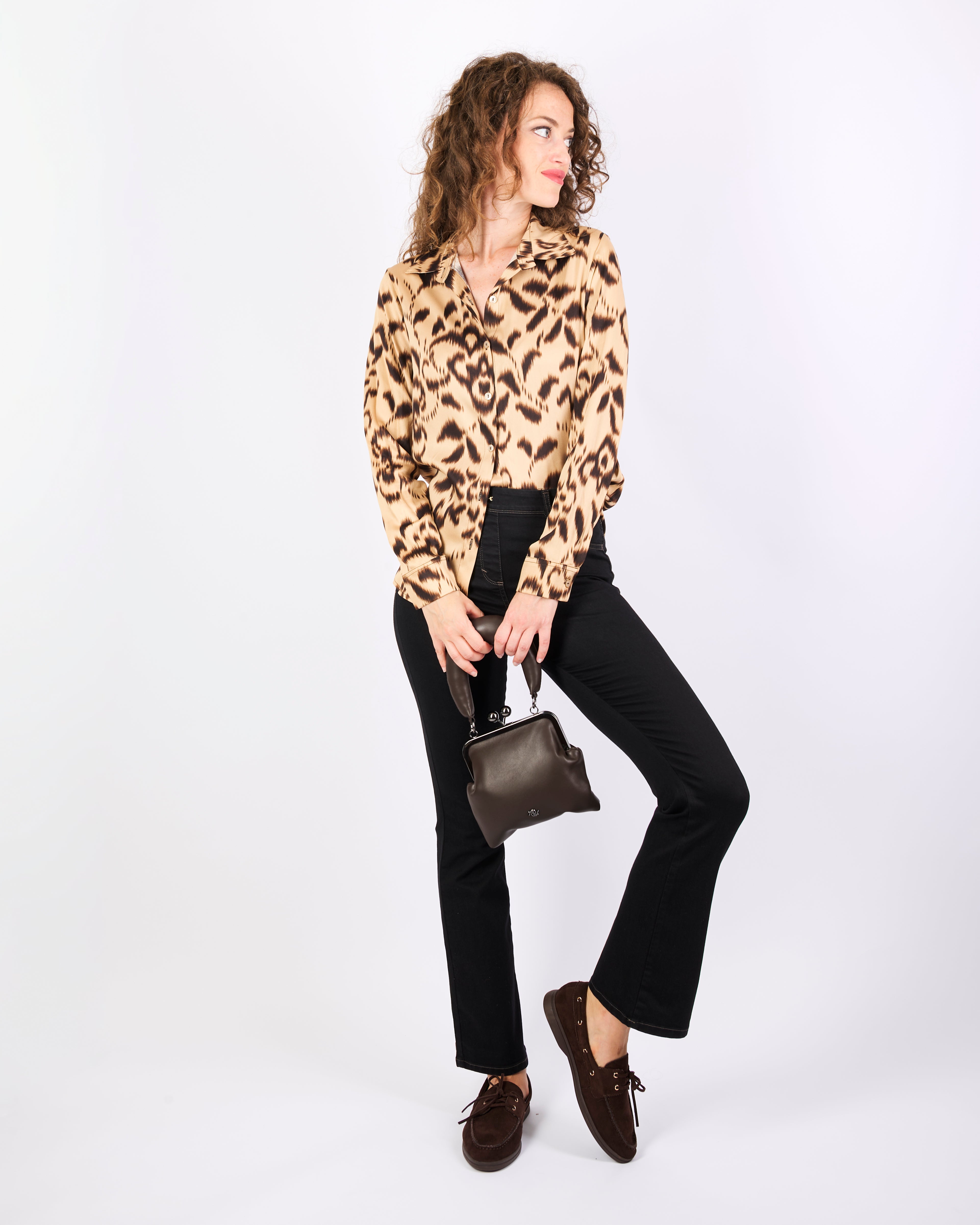 Camicia in viscosa fantasia HOUSTON