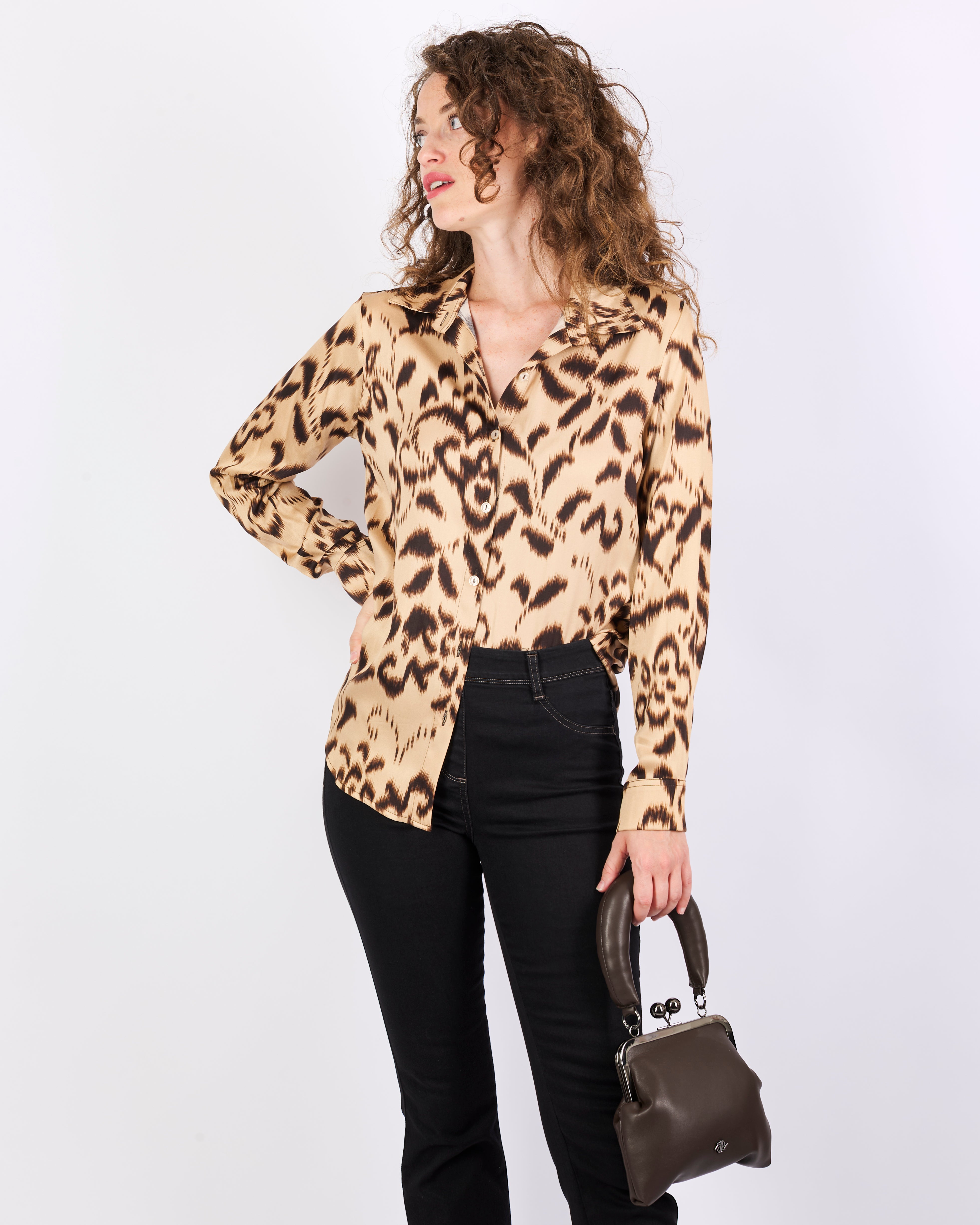 Camicia in viscosa fantasia HOUSTON