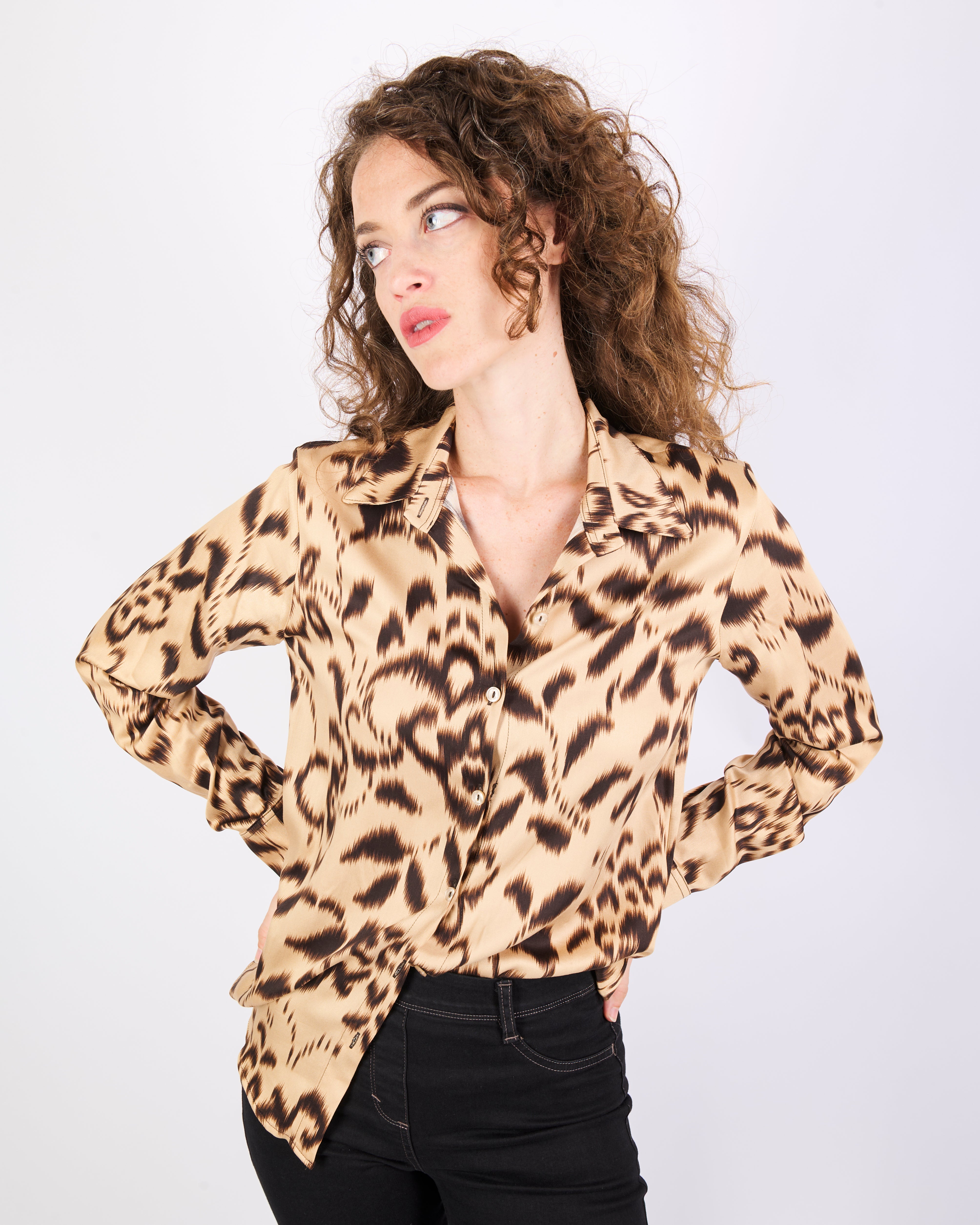 Camicia in viscosa fantasia HOUSTON