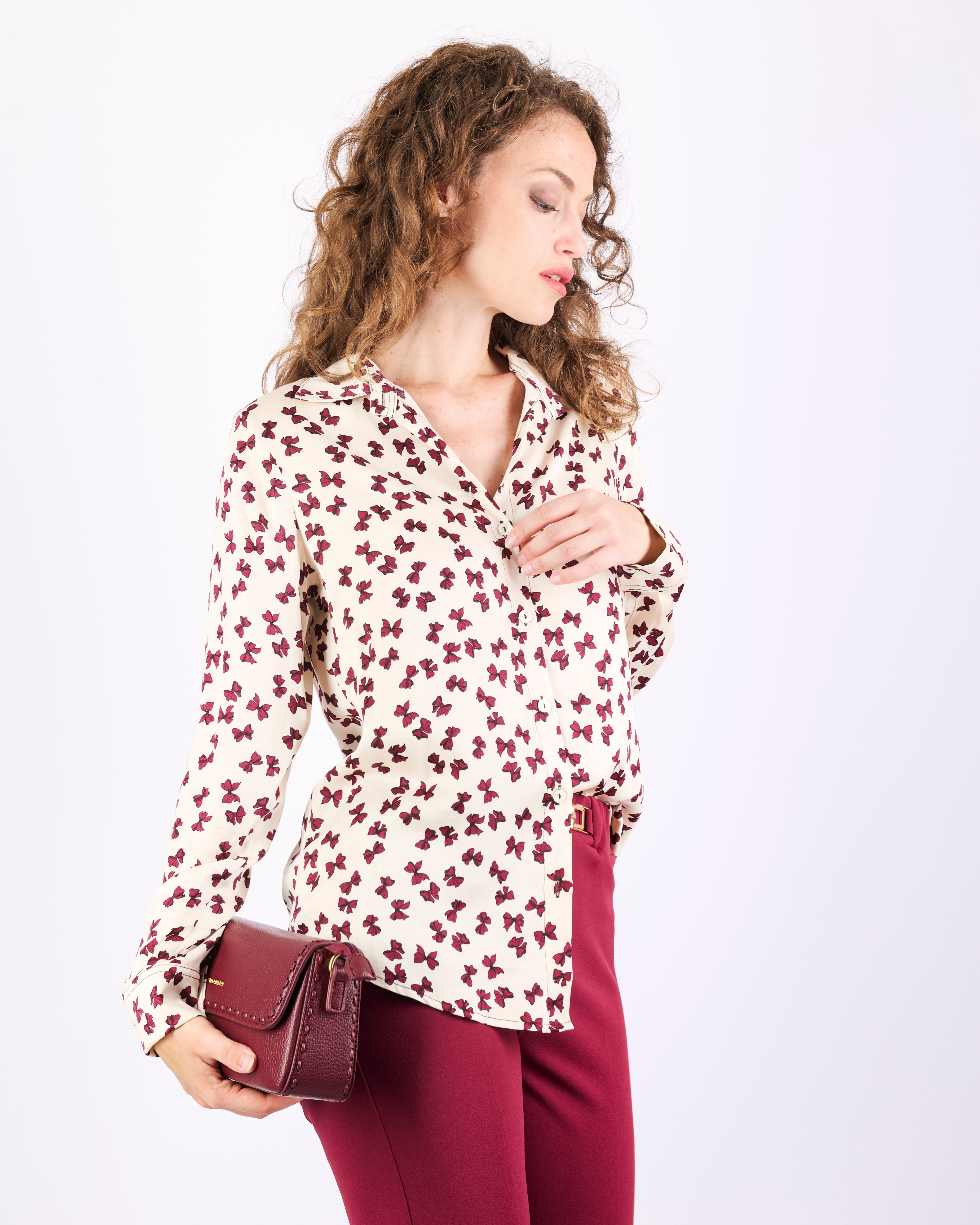 Camicia in viscosa fantasia NEW YORK