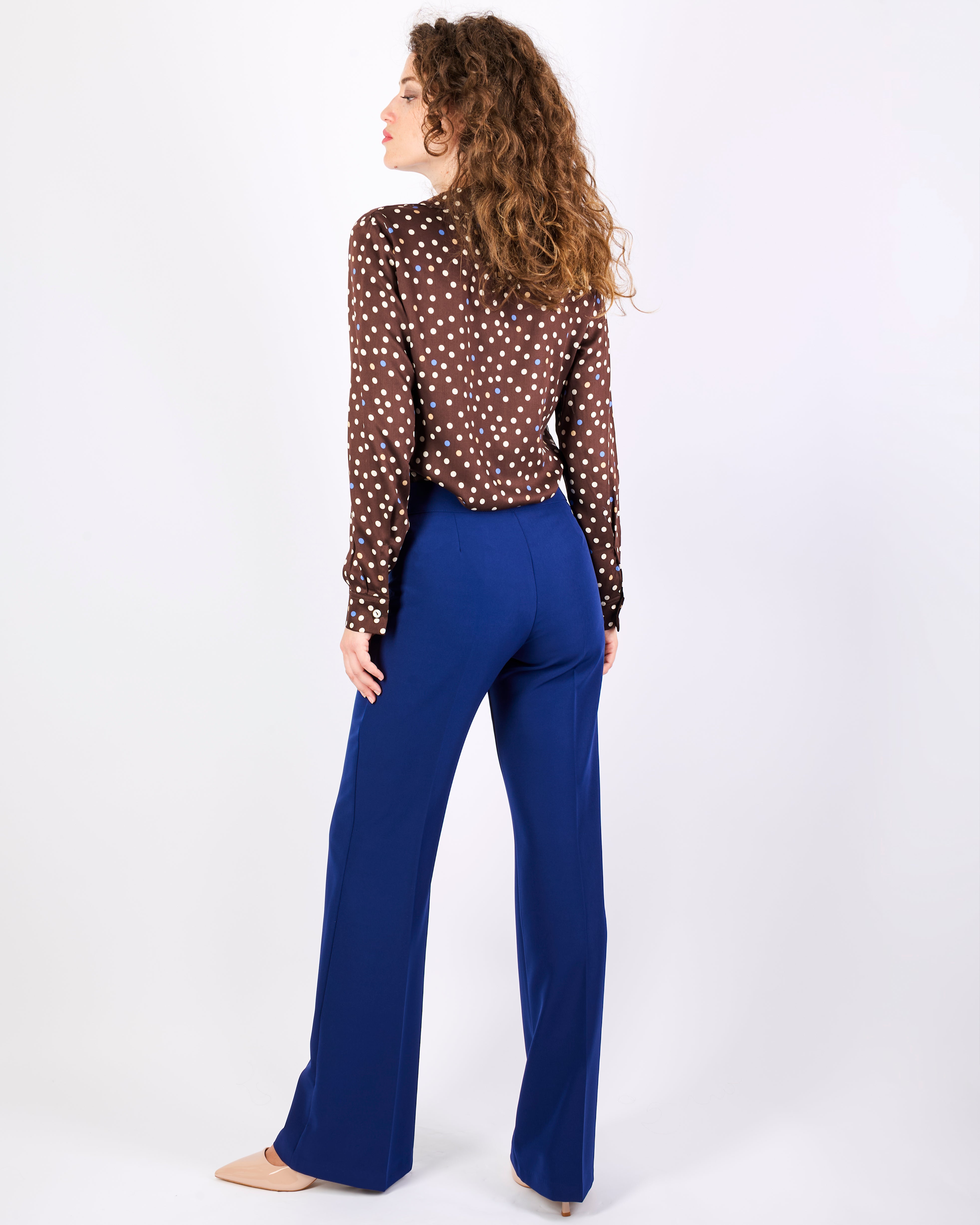 Pantalone con fibbie oro tecnico TISANA