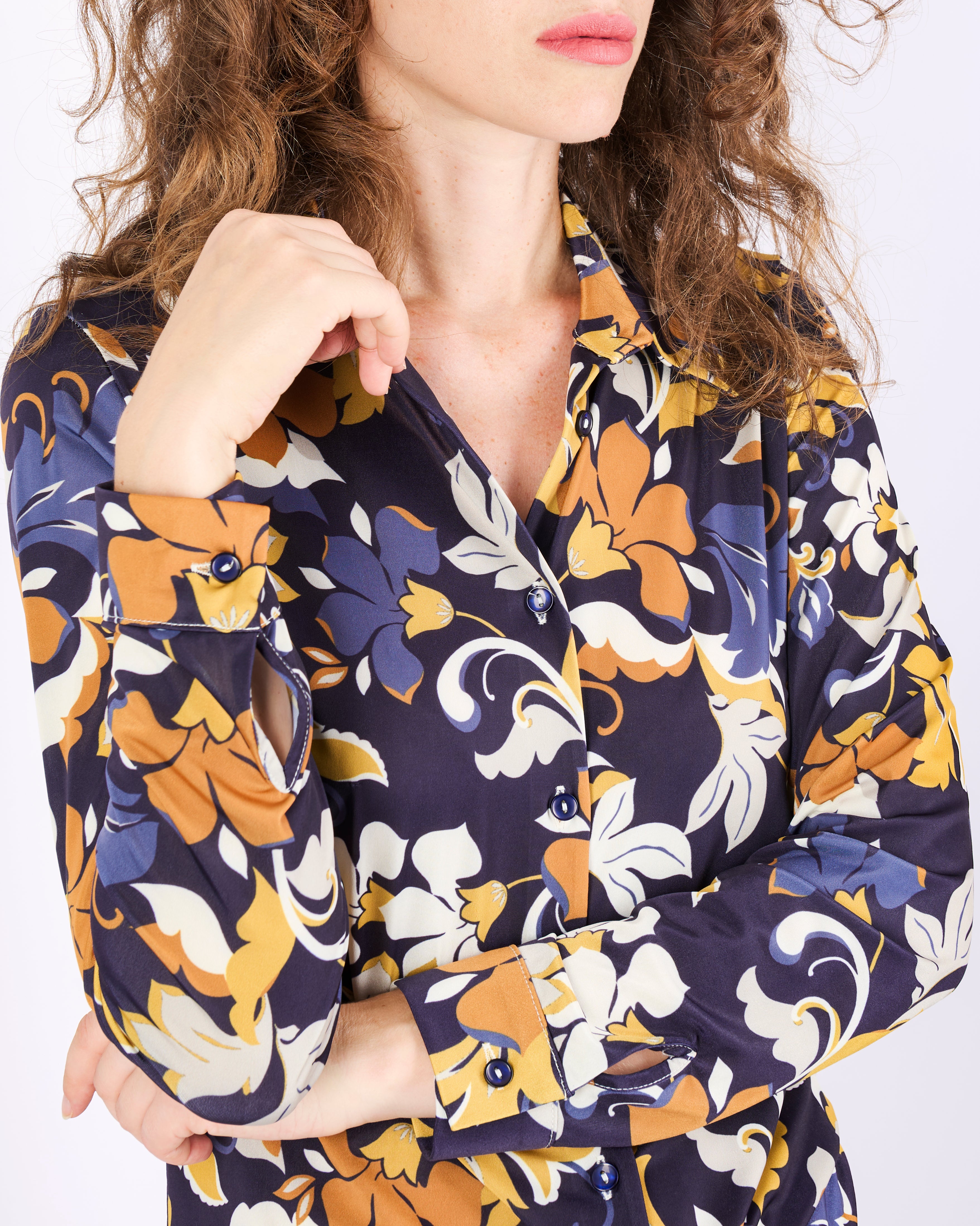 Camicia in jersey fantasia LAS VEGAS