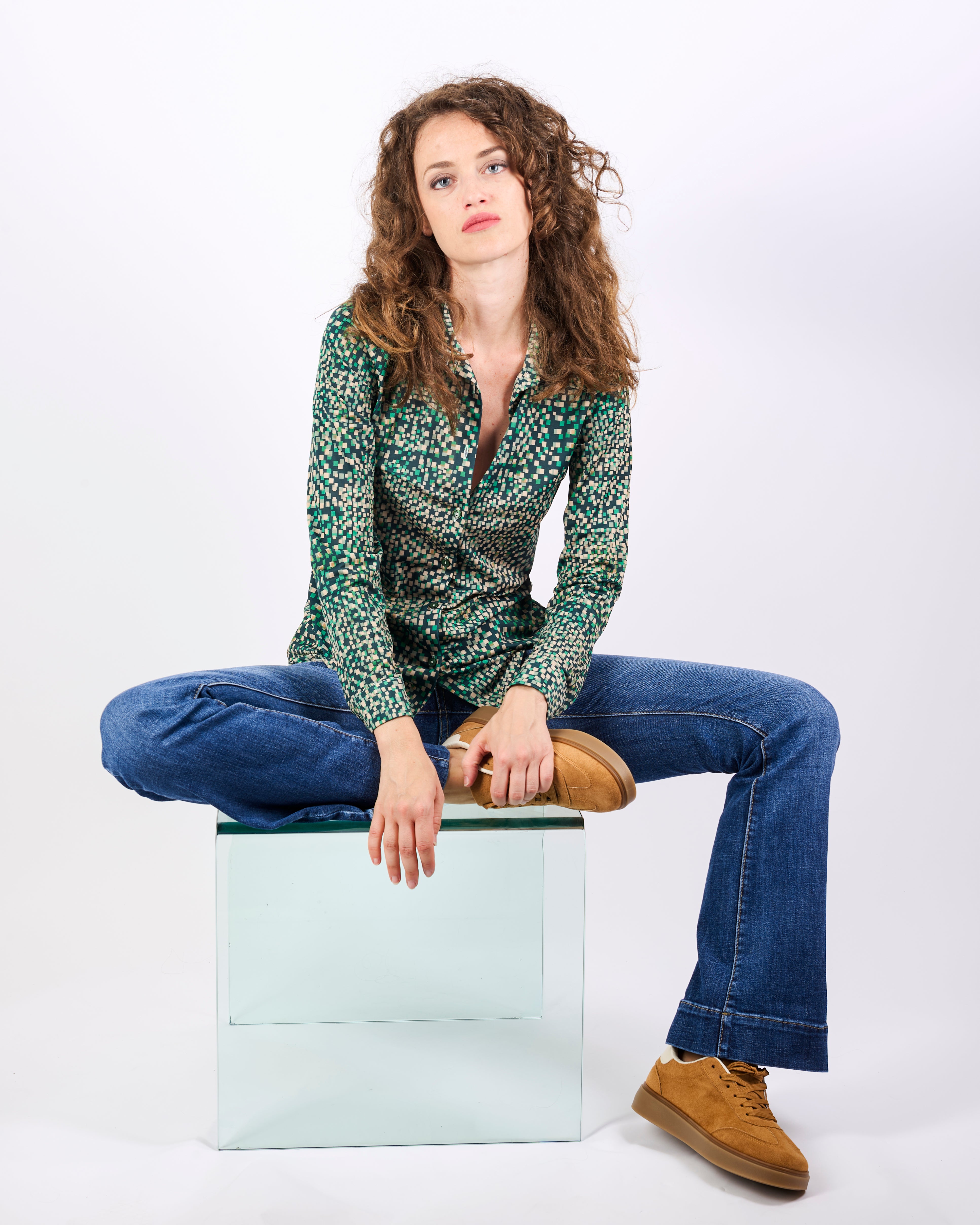 Camicia in jersey fantasia COLUMBIA