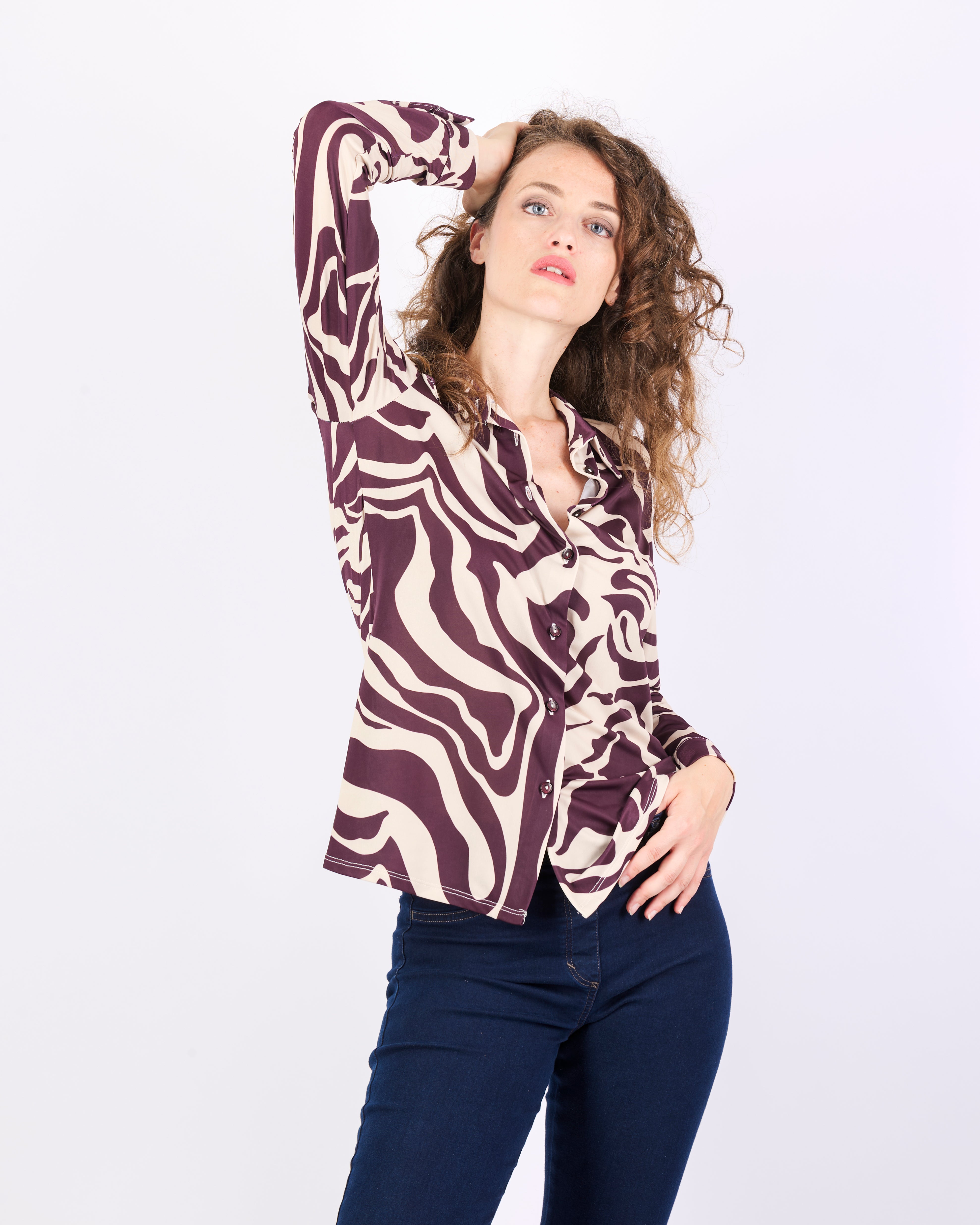 Camicia in jersey fantasia MIAMI