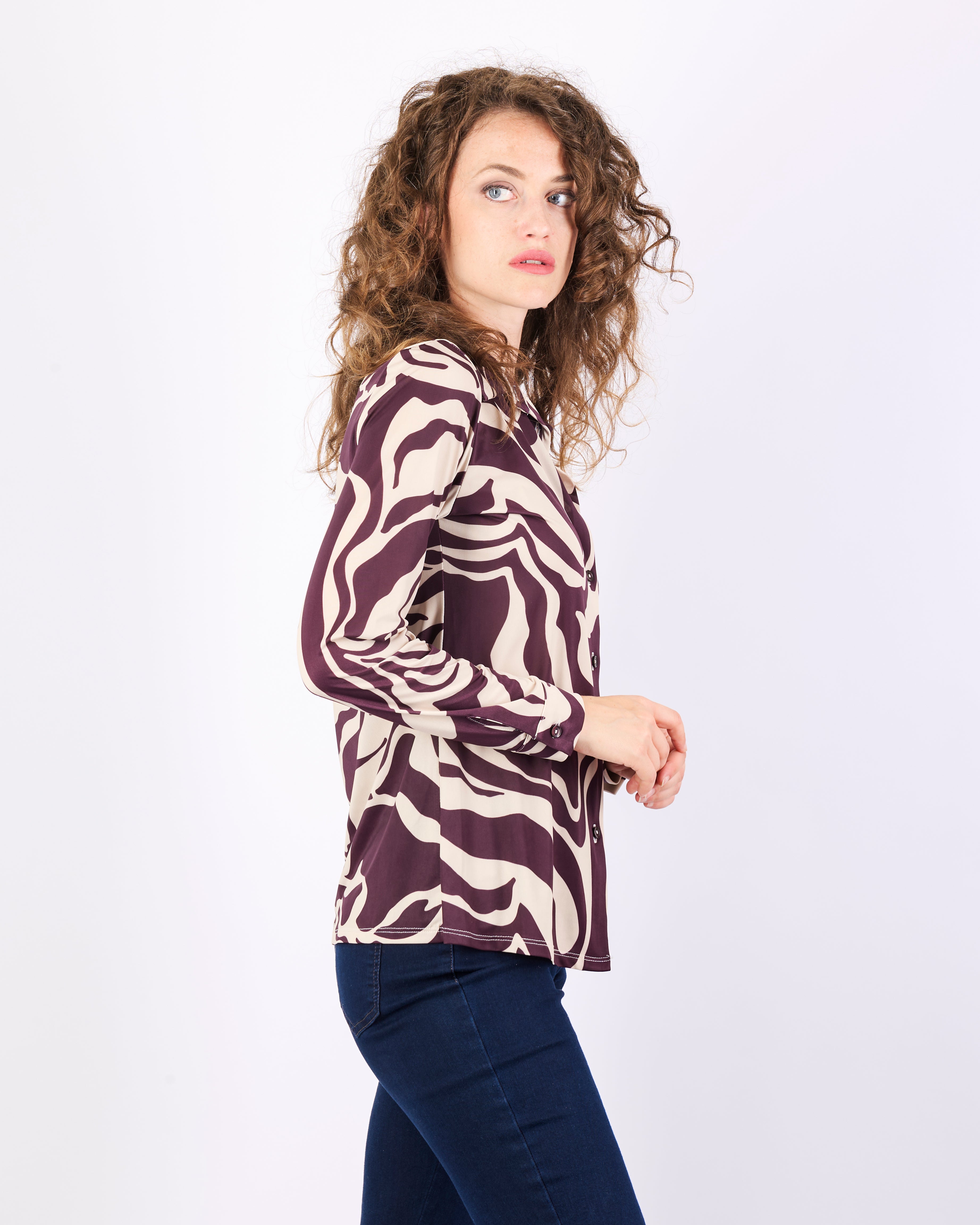Camicia in jersey fantasia MIAMI