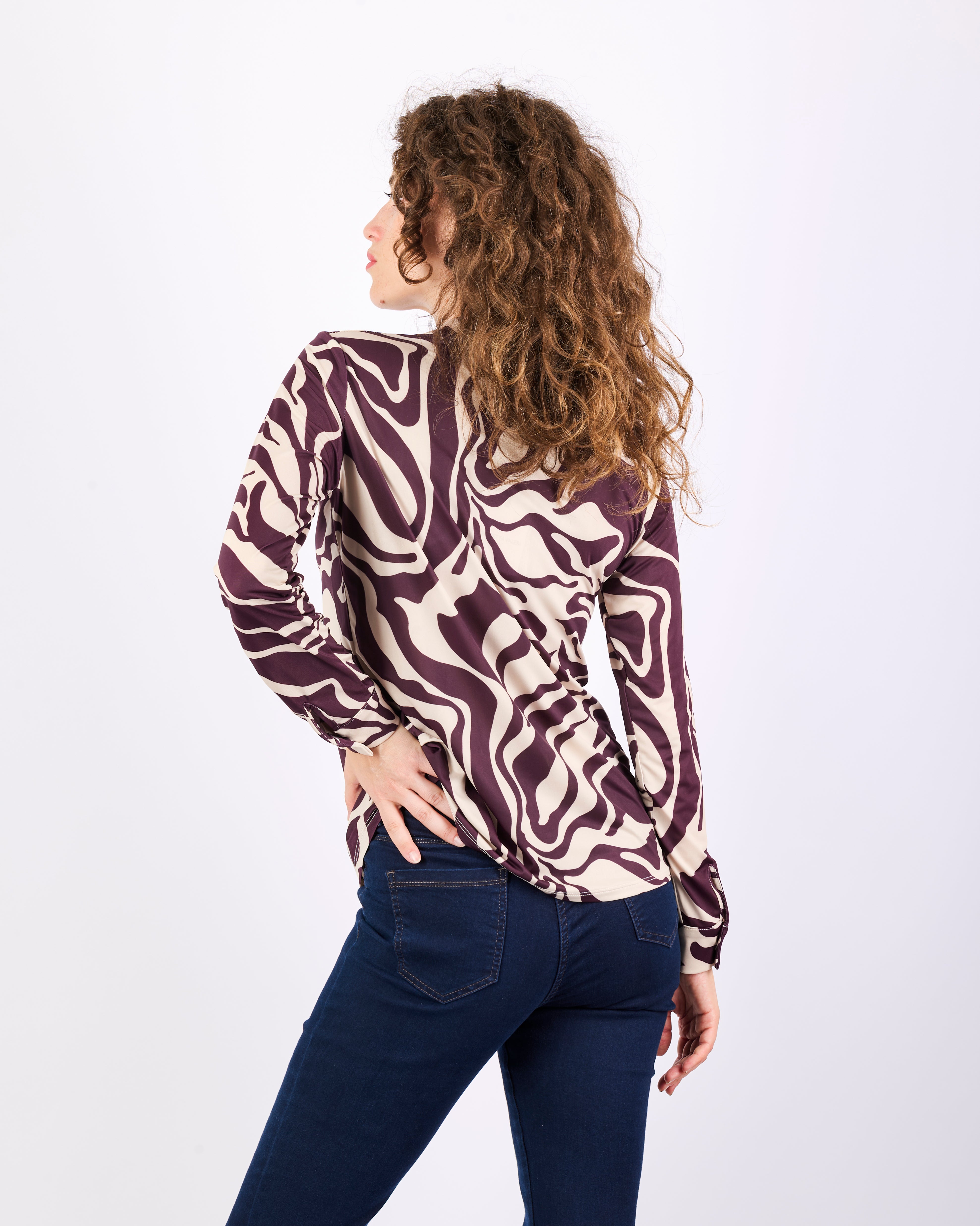 Camicia in jersey fantasia MIAMI