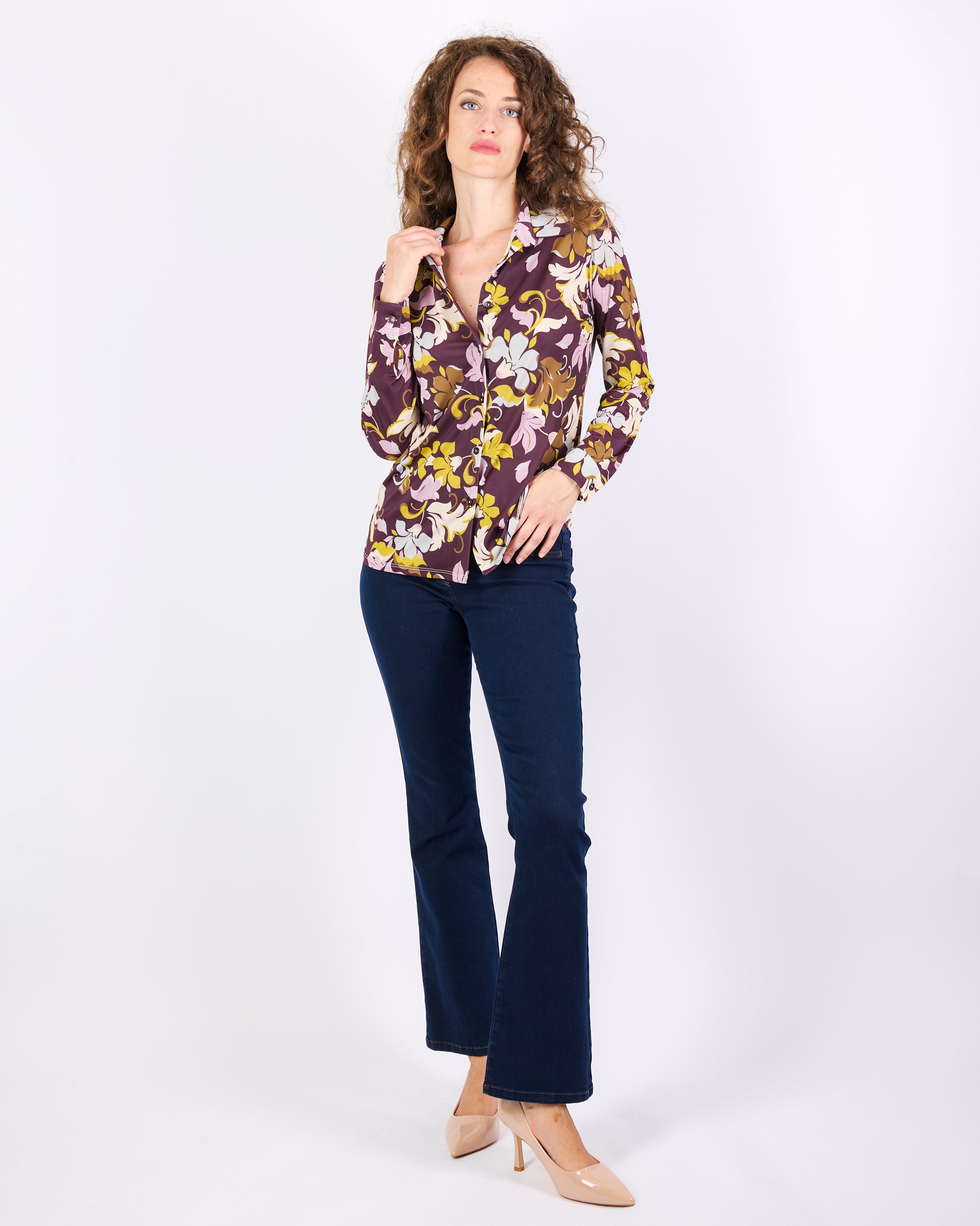 Camicia in jersey fantasia PORTLAND