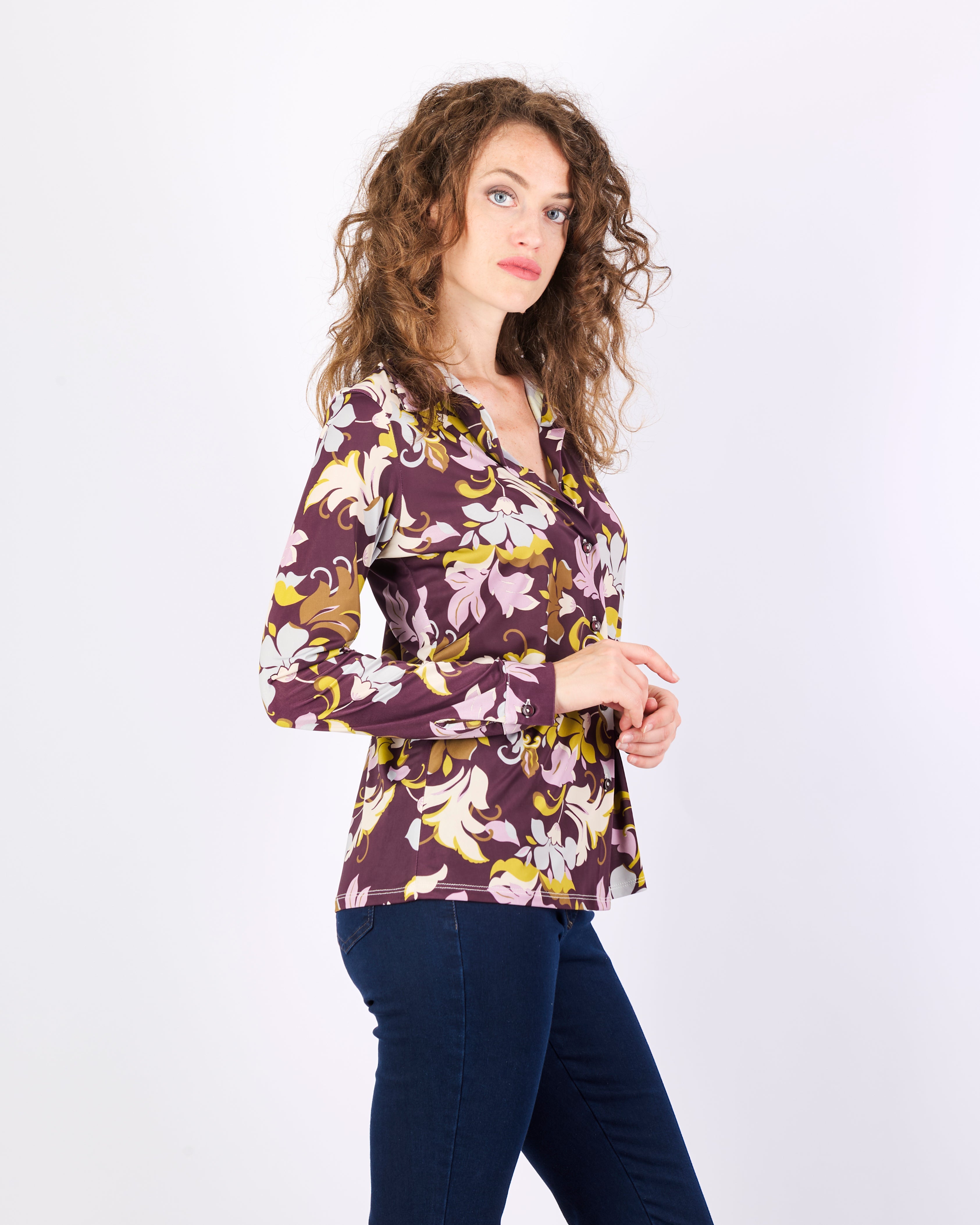 Camicia in jersey fantasia PORTLAND