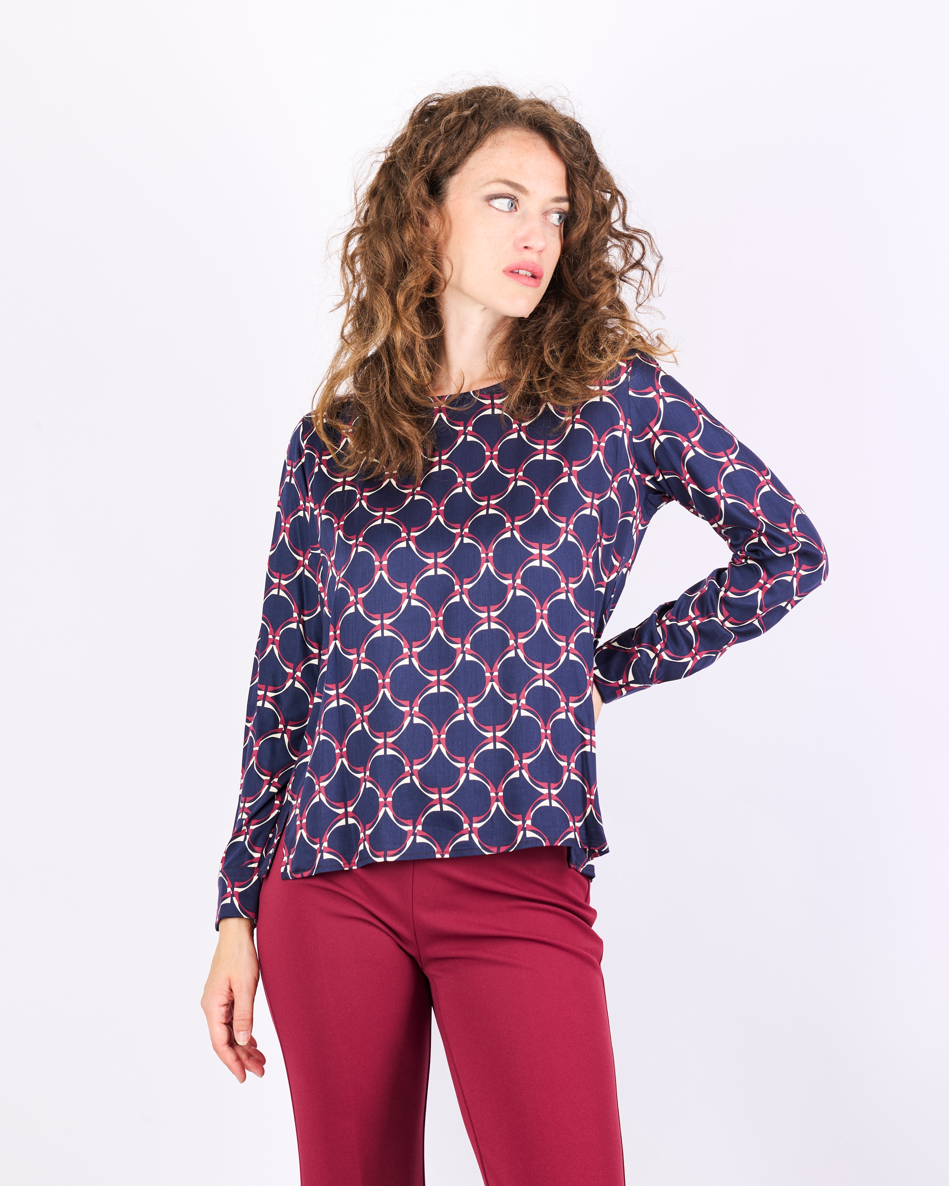 Casacca in viscosa fantasia DALLAS