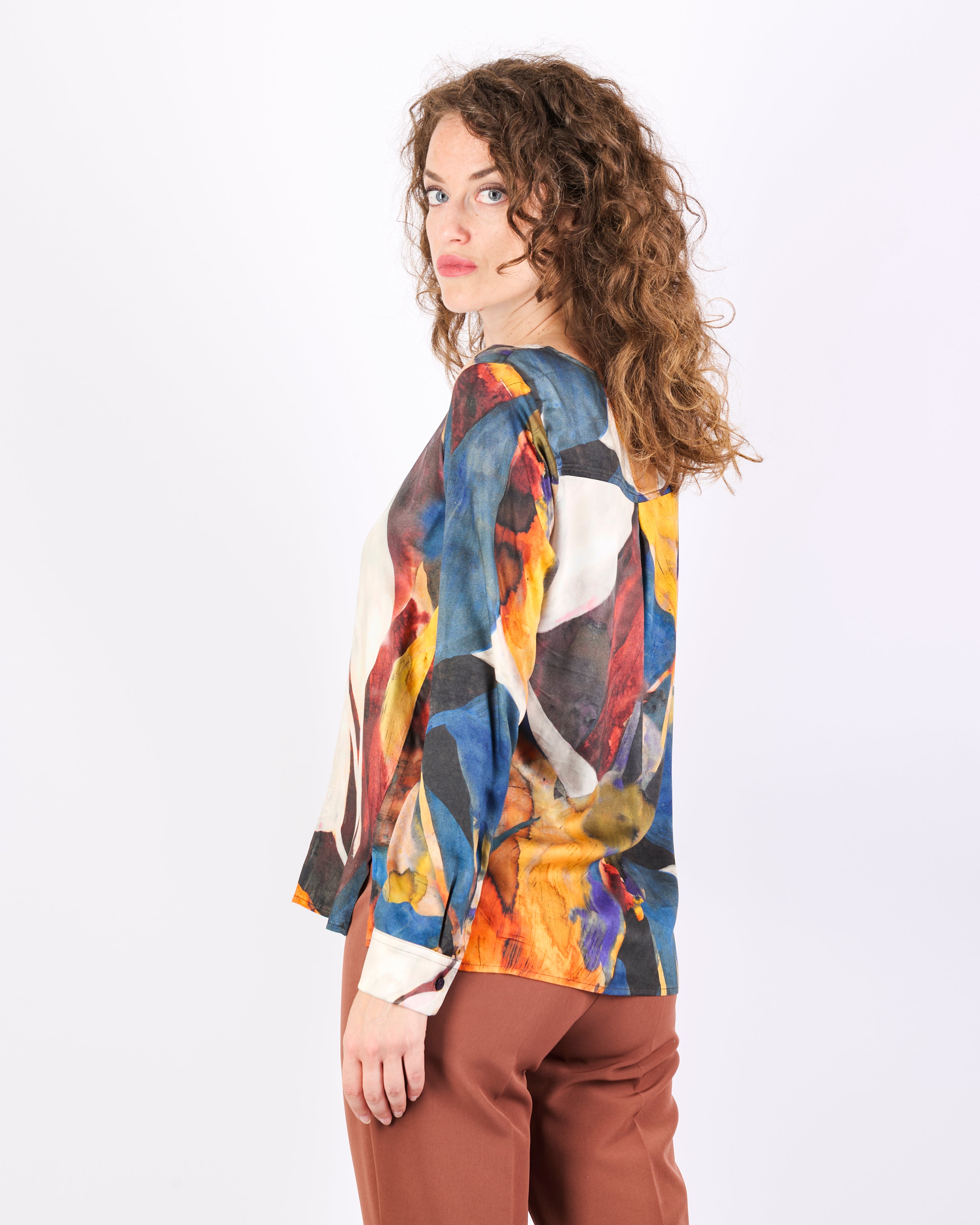 Casacca in viscosa fantasia PHOENIX