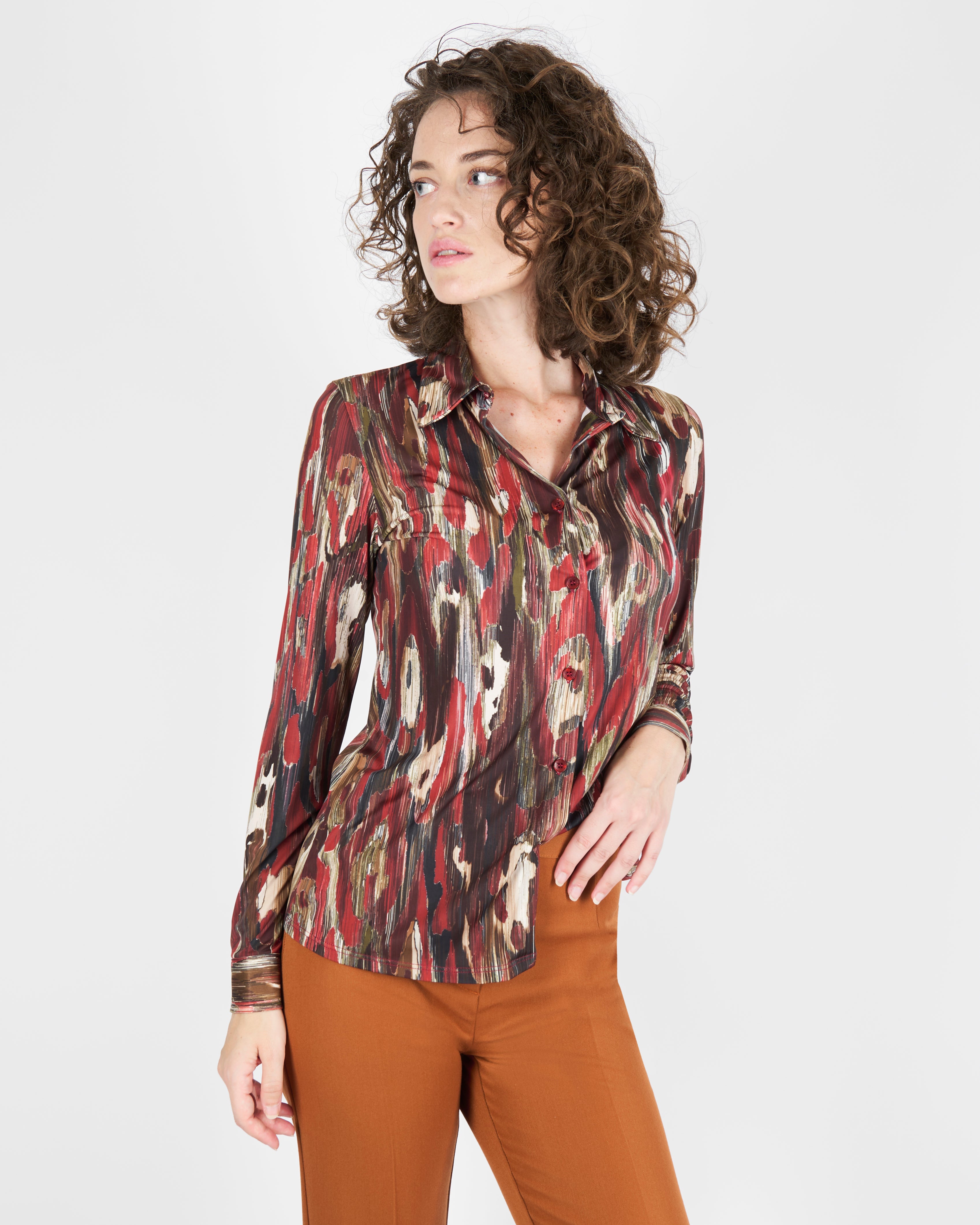 Camicia in jersey fantasia SOFIA