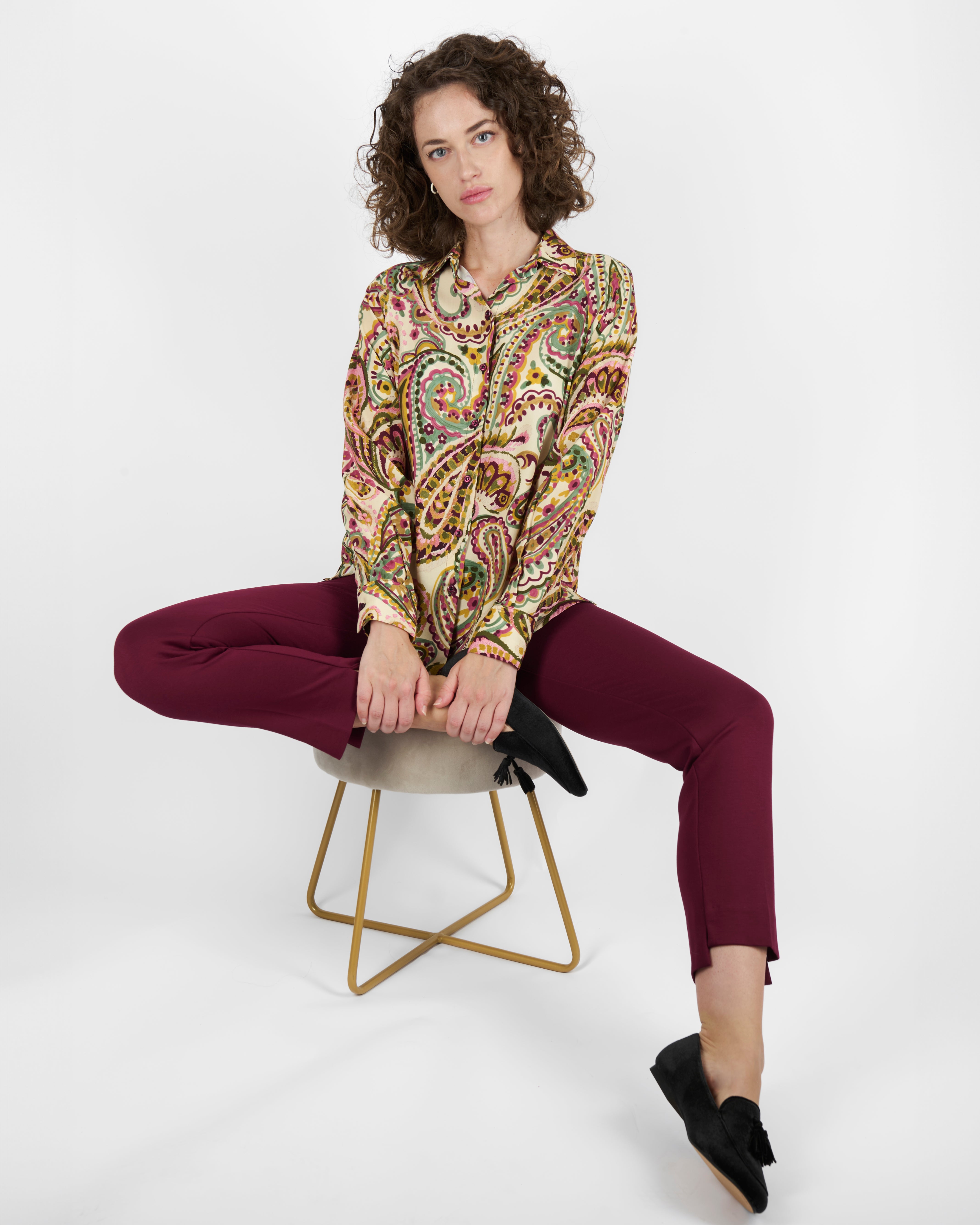 Camicia in viscosa fantasia 397518