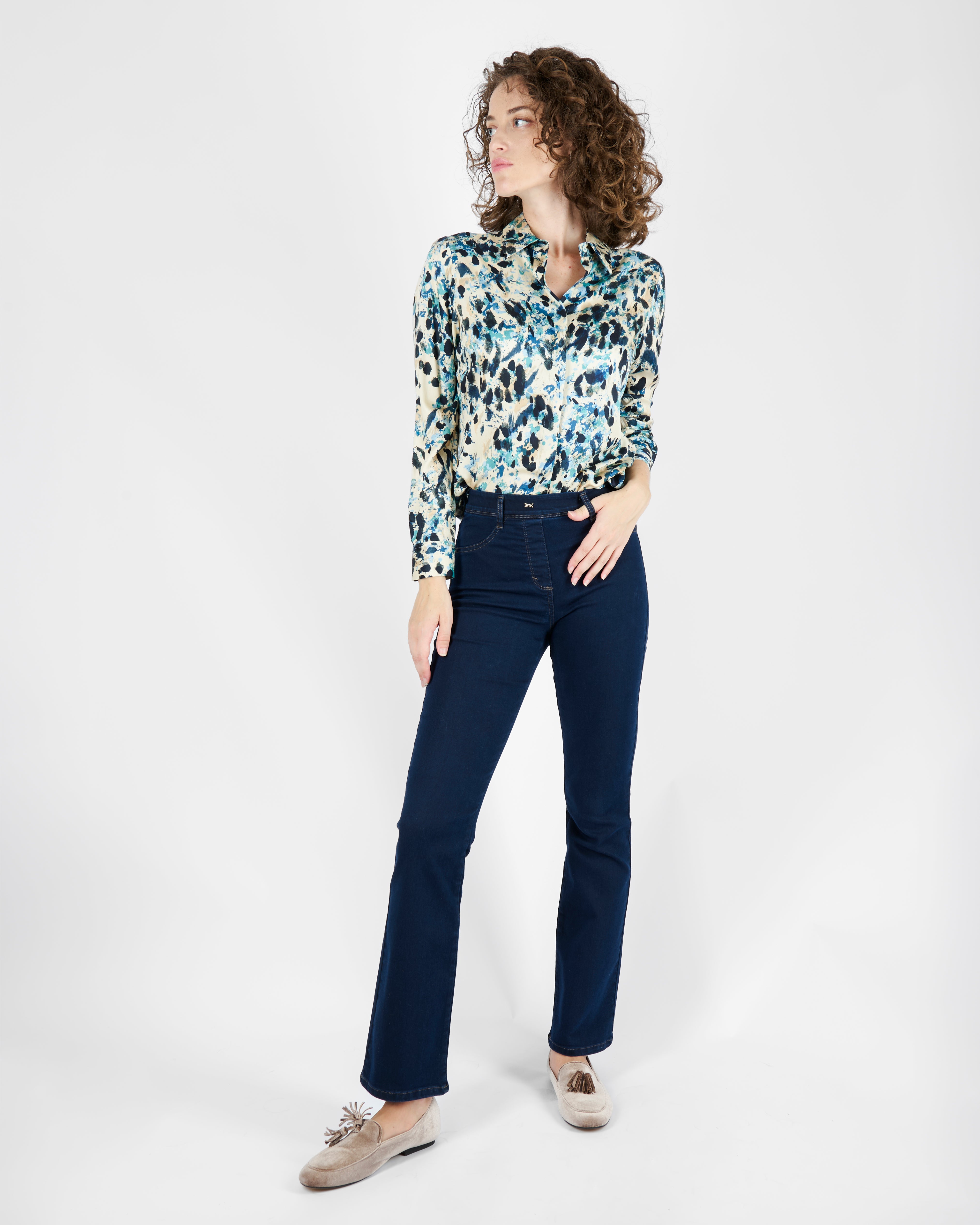 Jeans super stretch a trombetta MARLENA