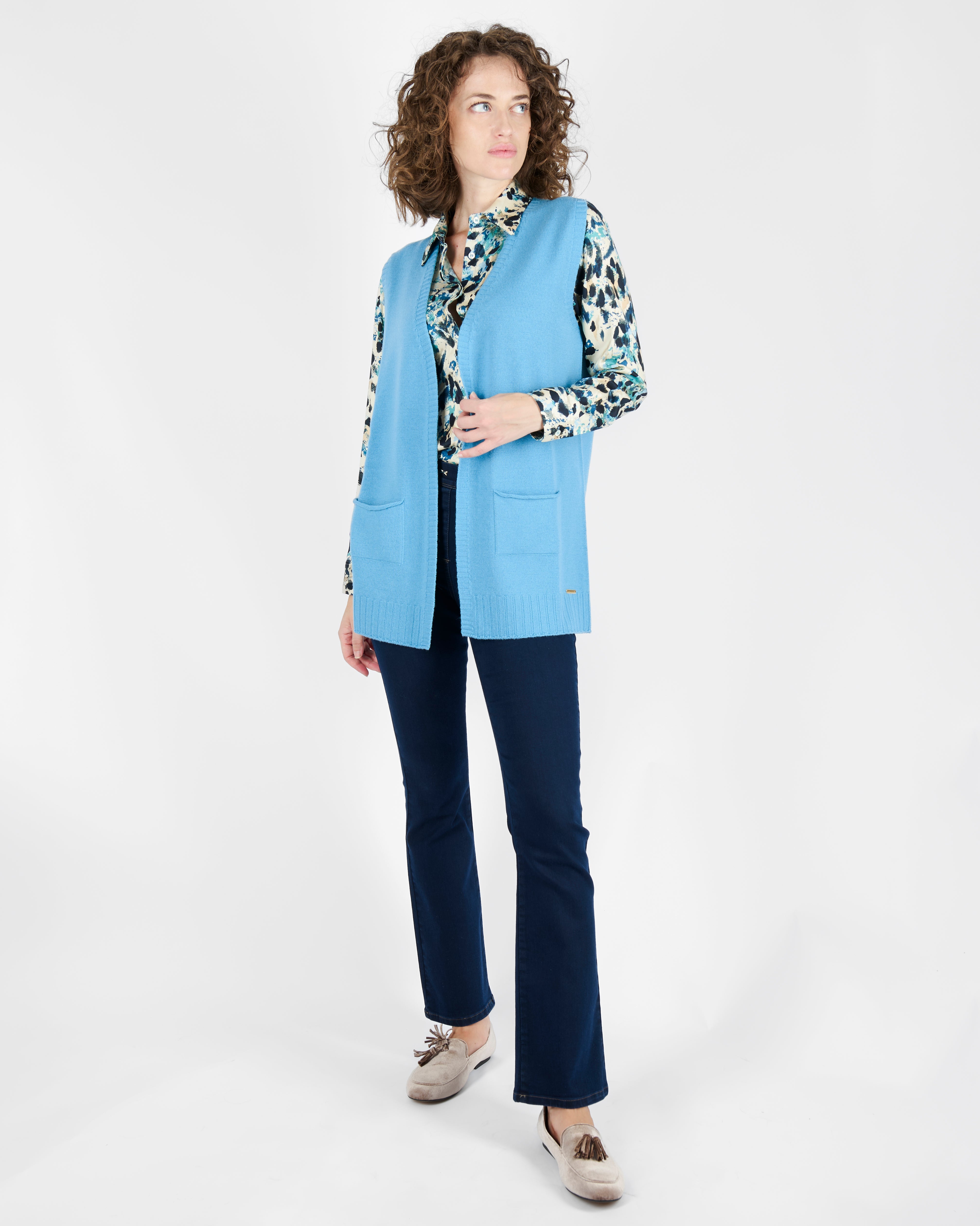 Gilet smanicato con tasche AZ 7241