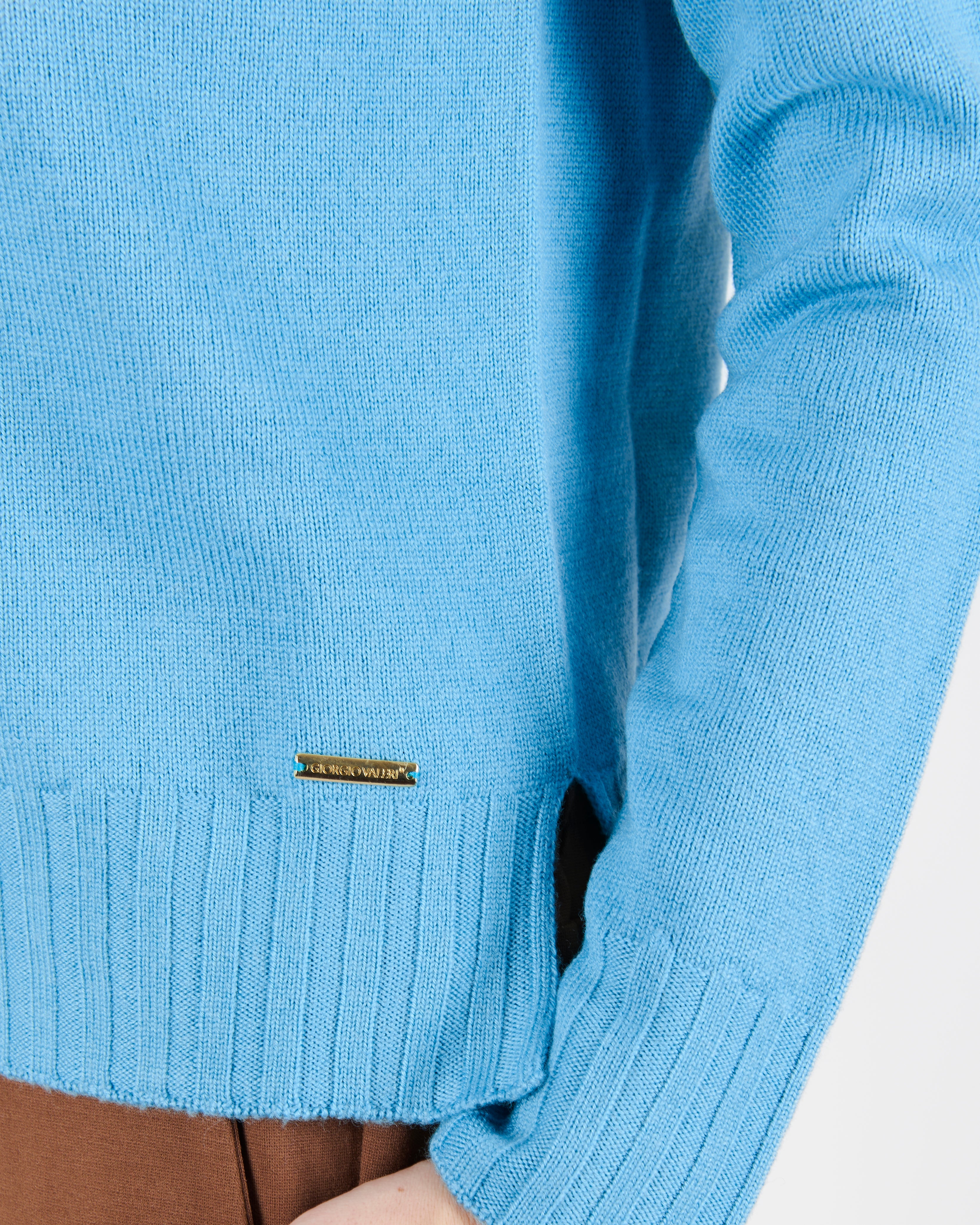 Maglia giro pura lana rasata Z 7238