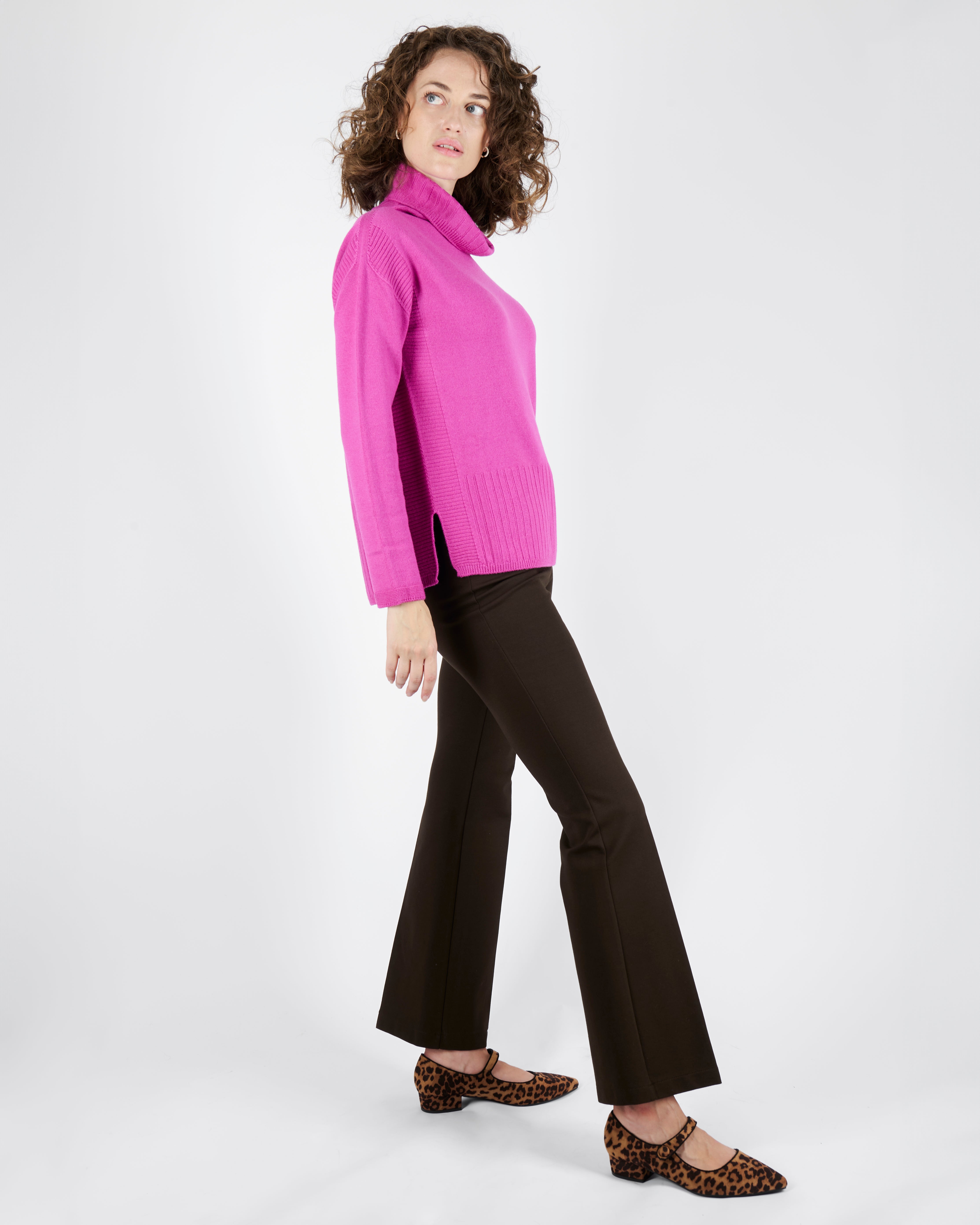 Maglia collo a ciambella pura lana Z9300