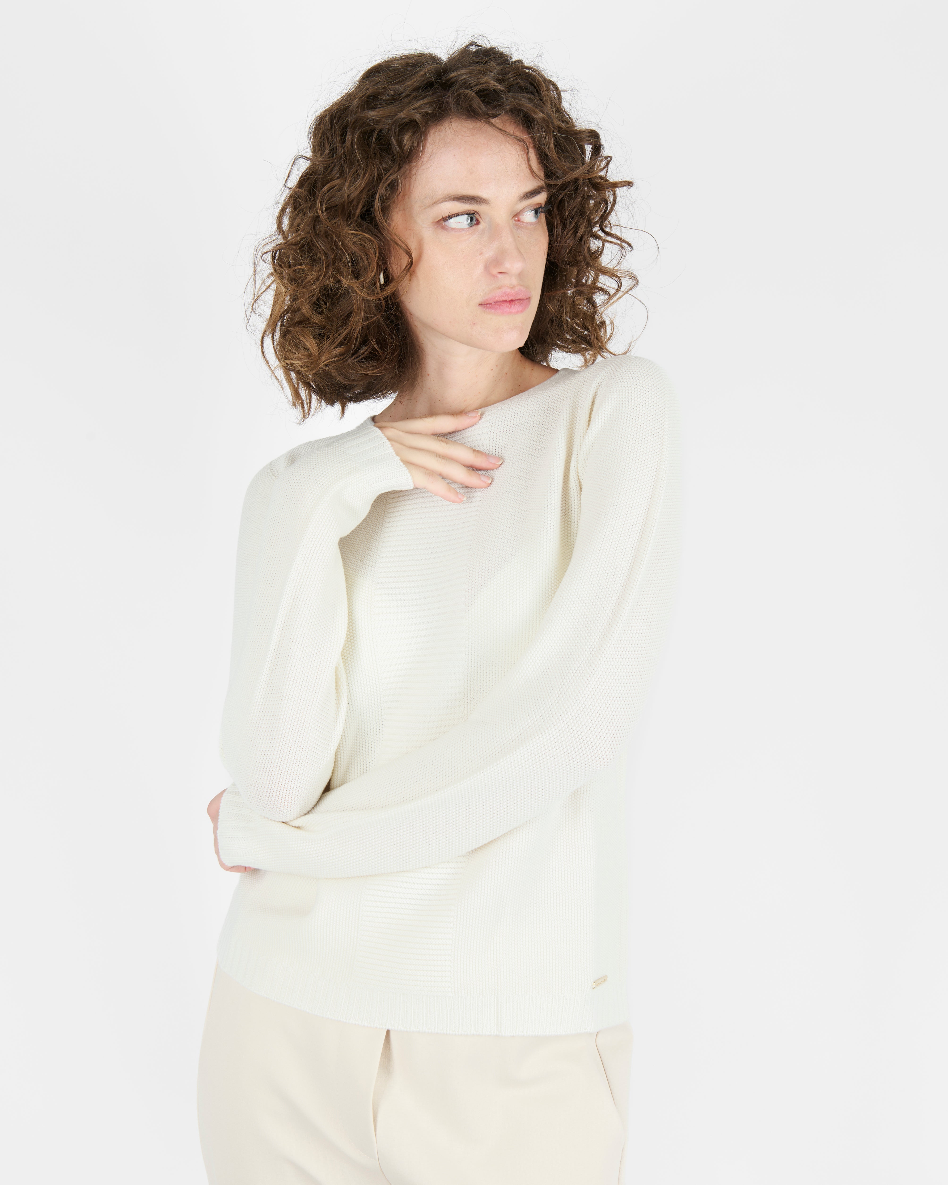 Girocollo grana di riso pura lana CL 1946