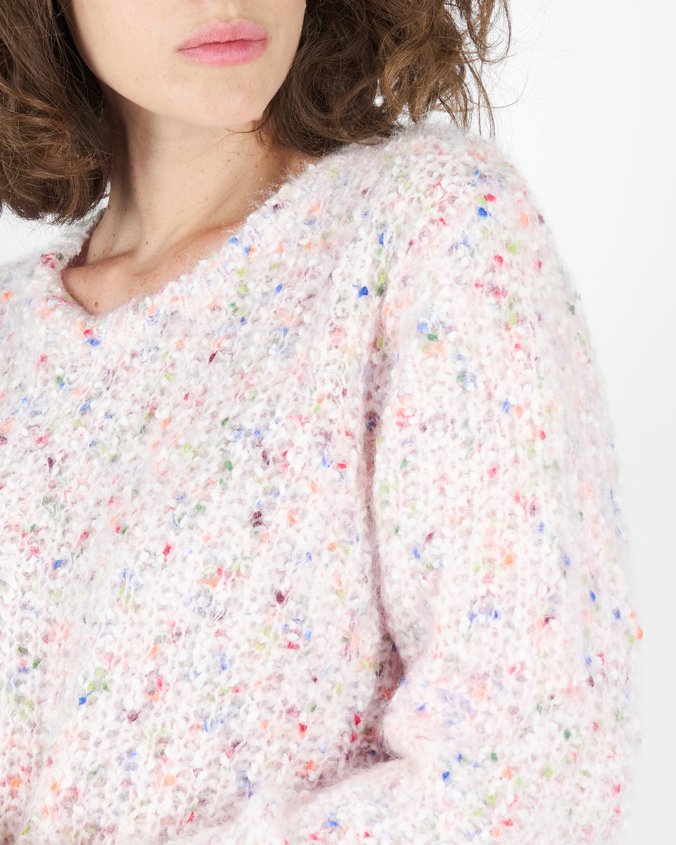 Girocollo filato punti multicolor 5836
