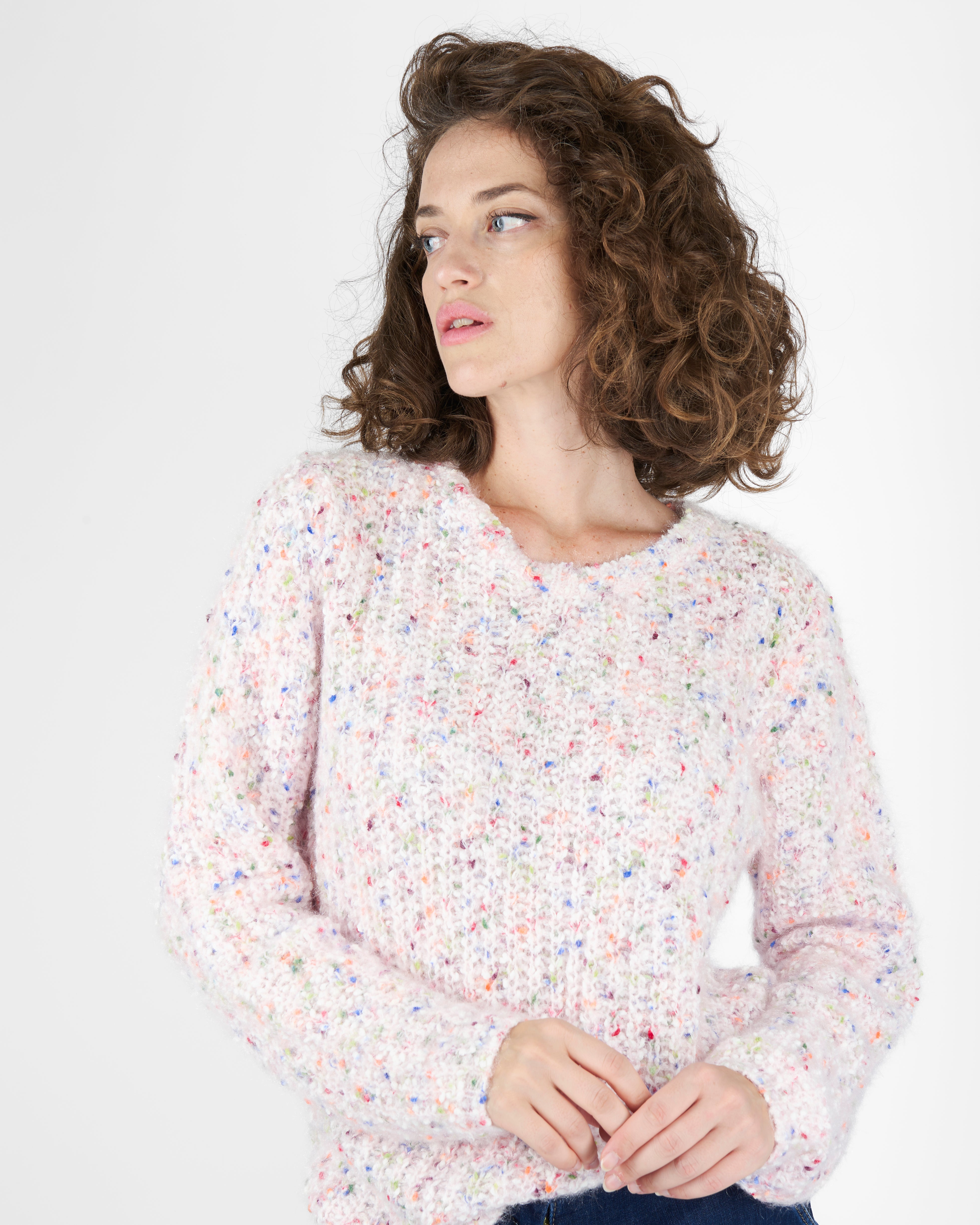 Girocollo filato punti multicolor 5836