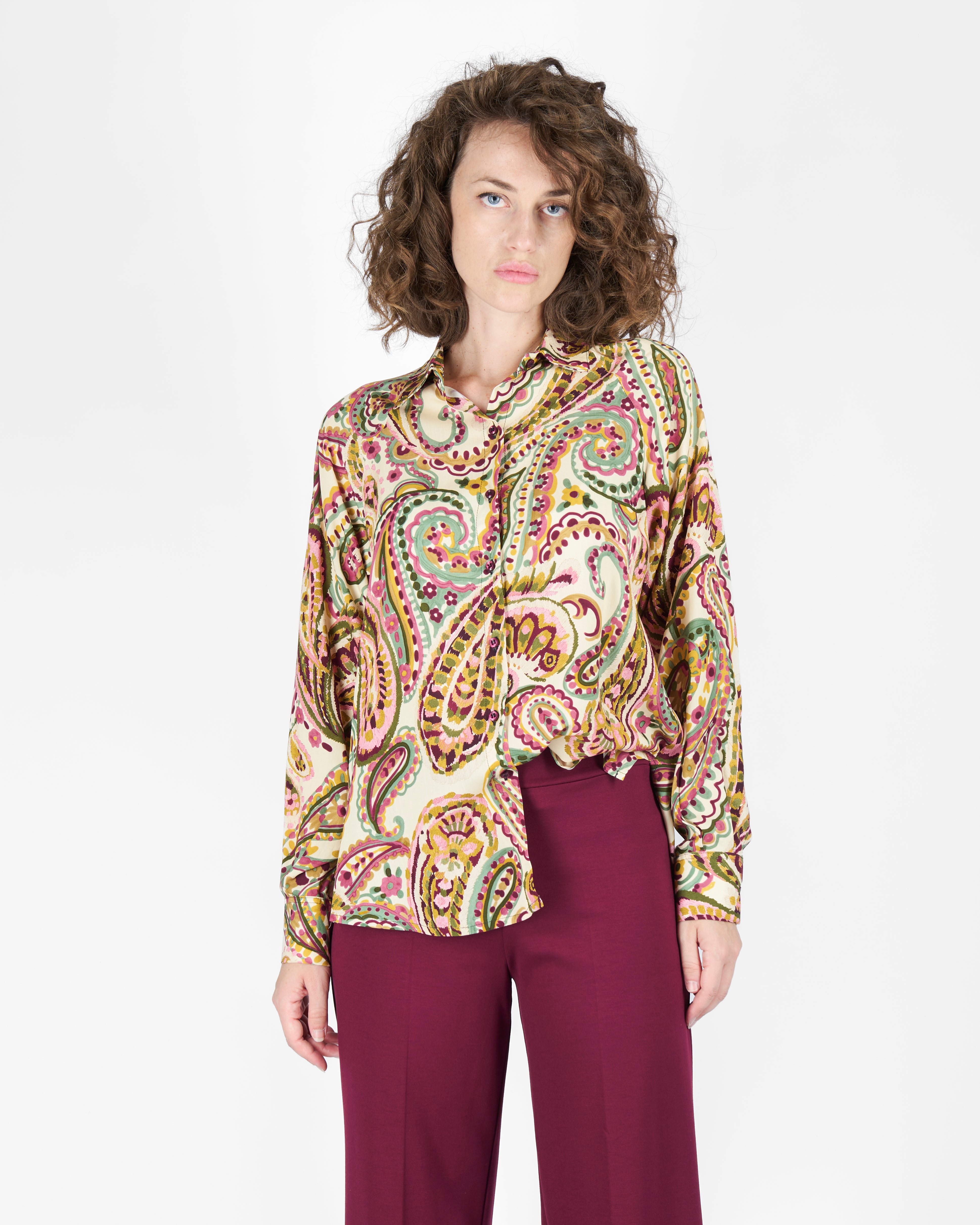 Camicia in viscosa fantasia 397518