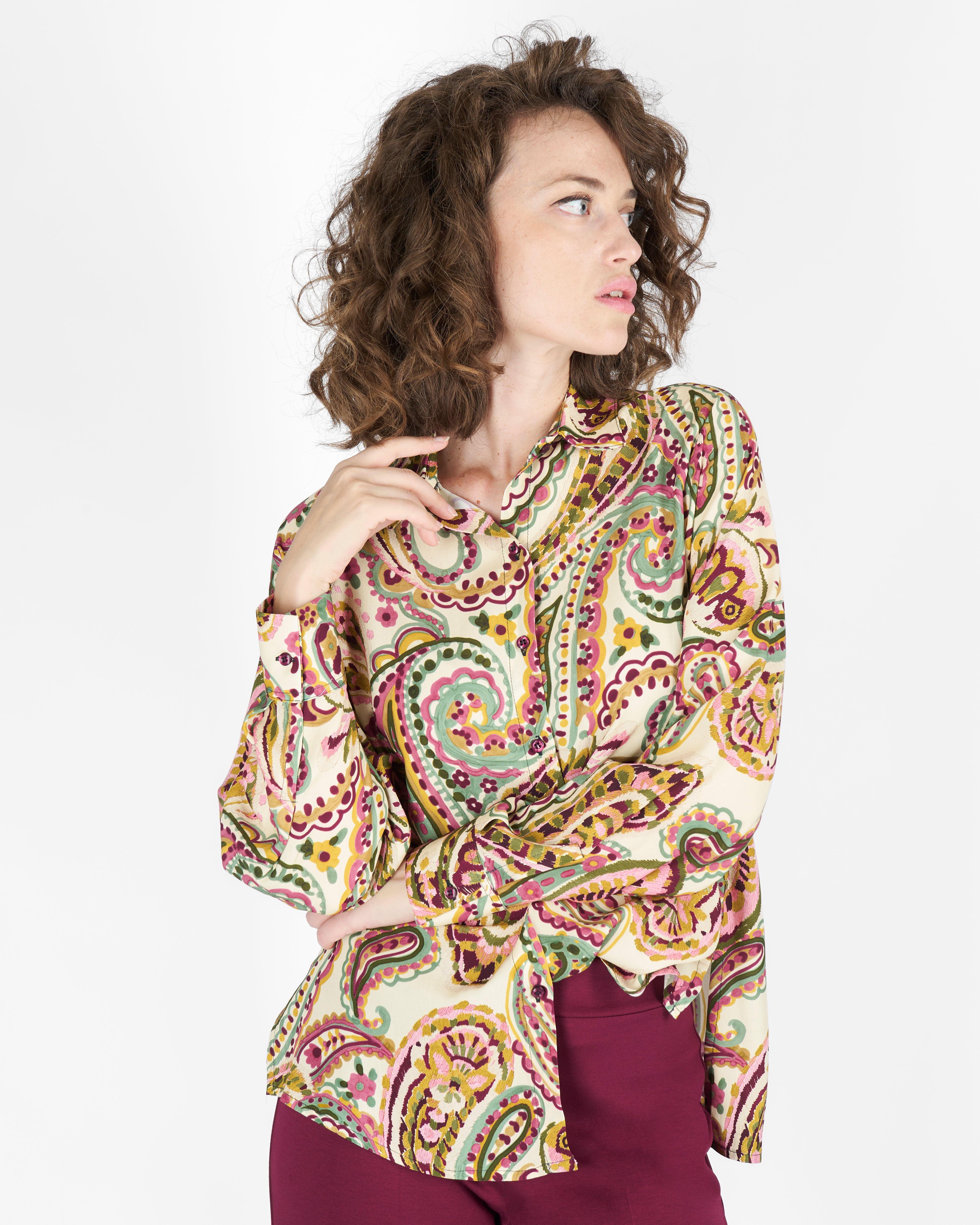 Camicia in viscosa fantasia 397518