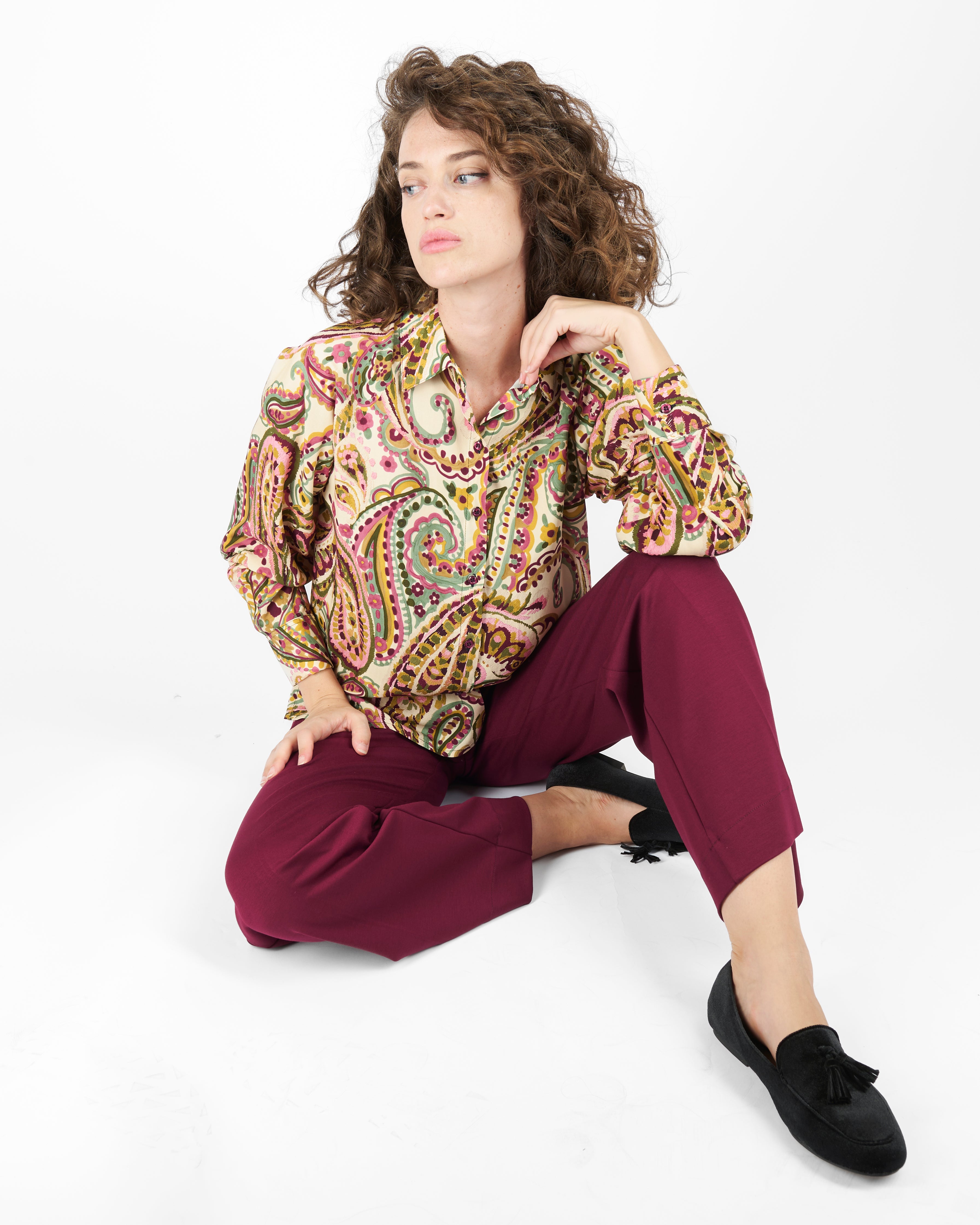 Camicia in viscosa fantasia 397518