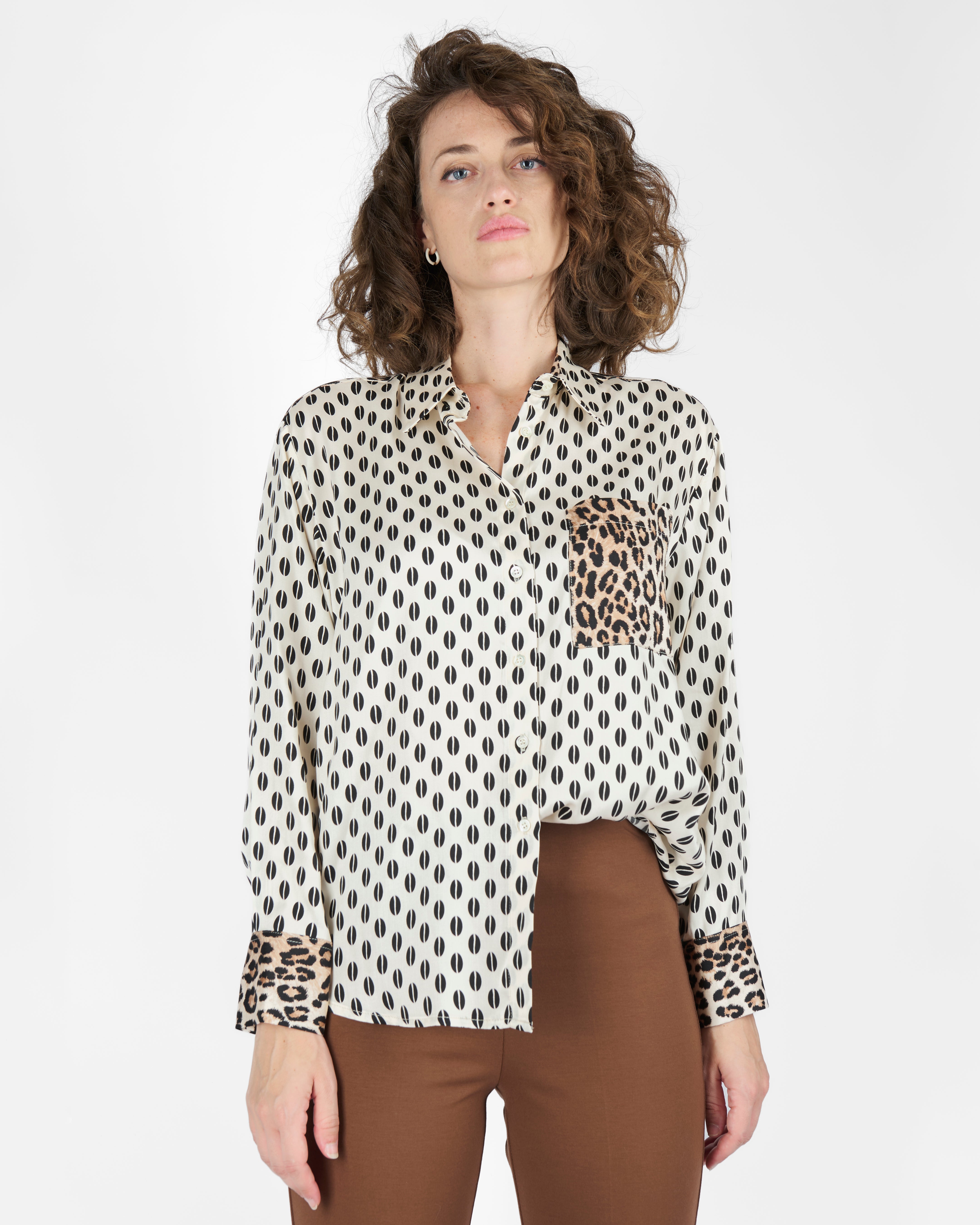 Camicia in viscosa fantasia 24-529