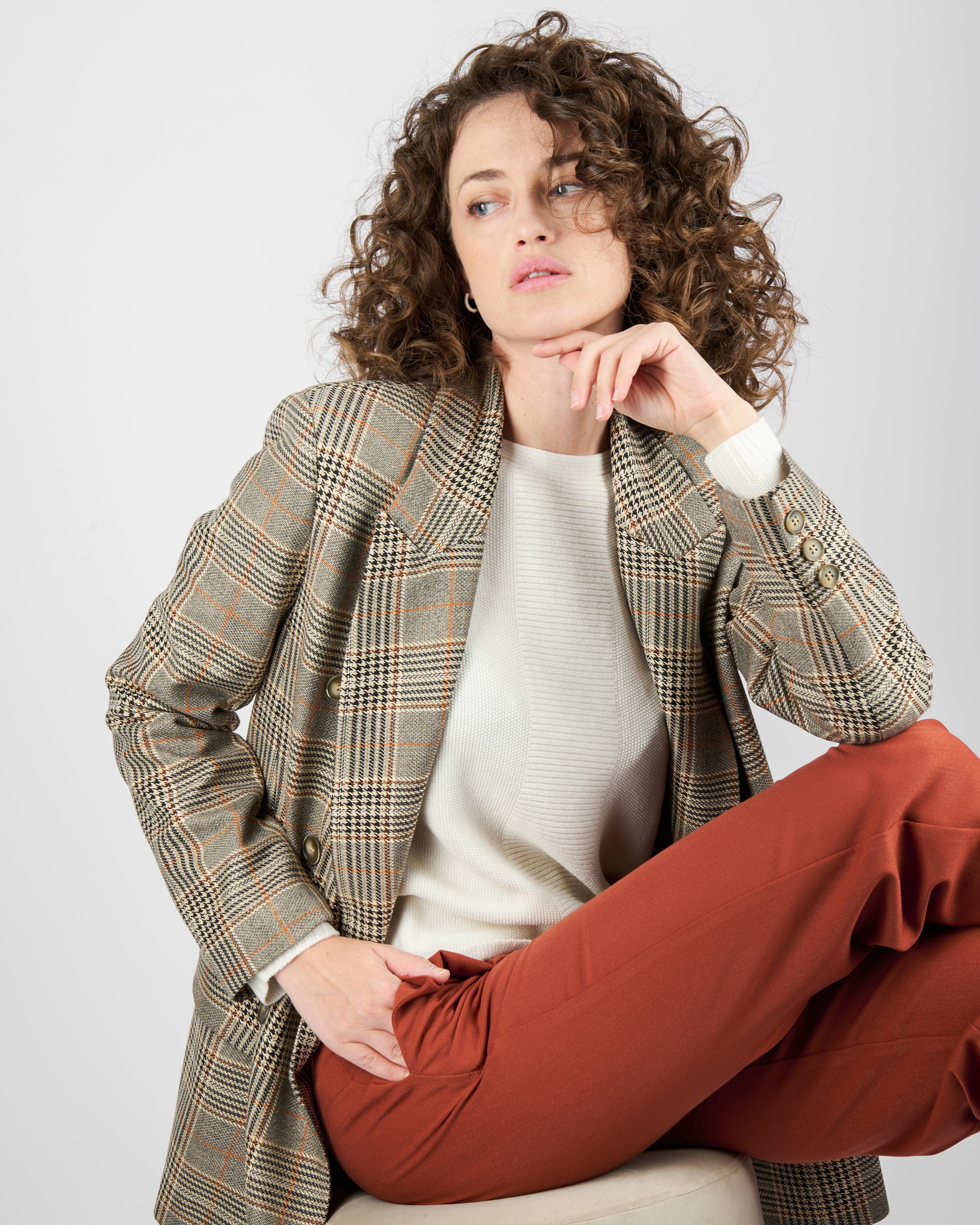 Giacca doppio petto galles GIRAFFA