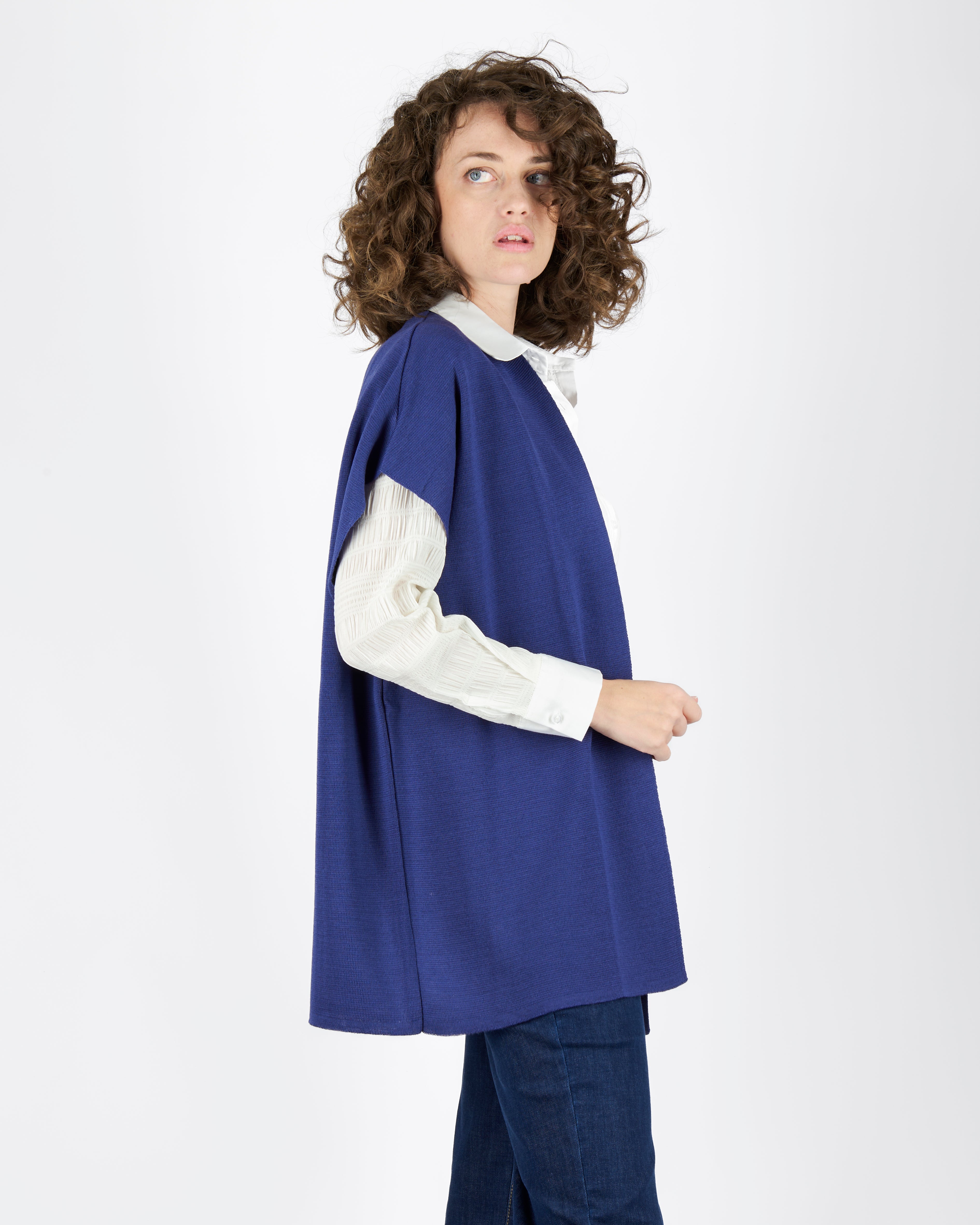 Gilet sciallato punto roma AZ1636
