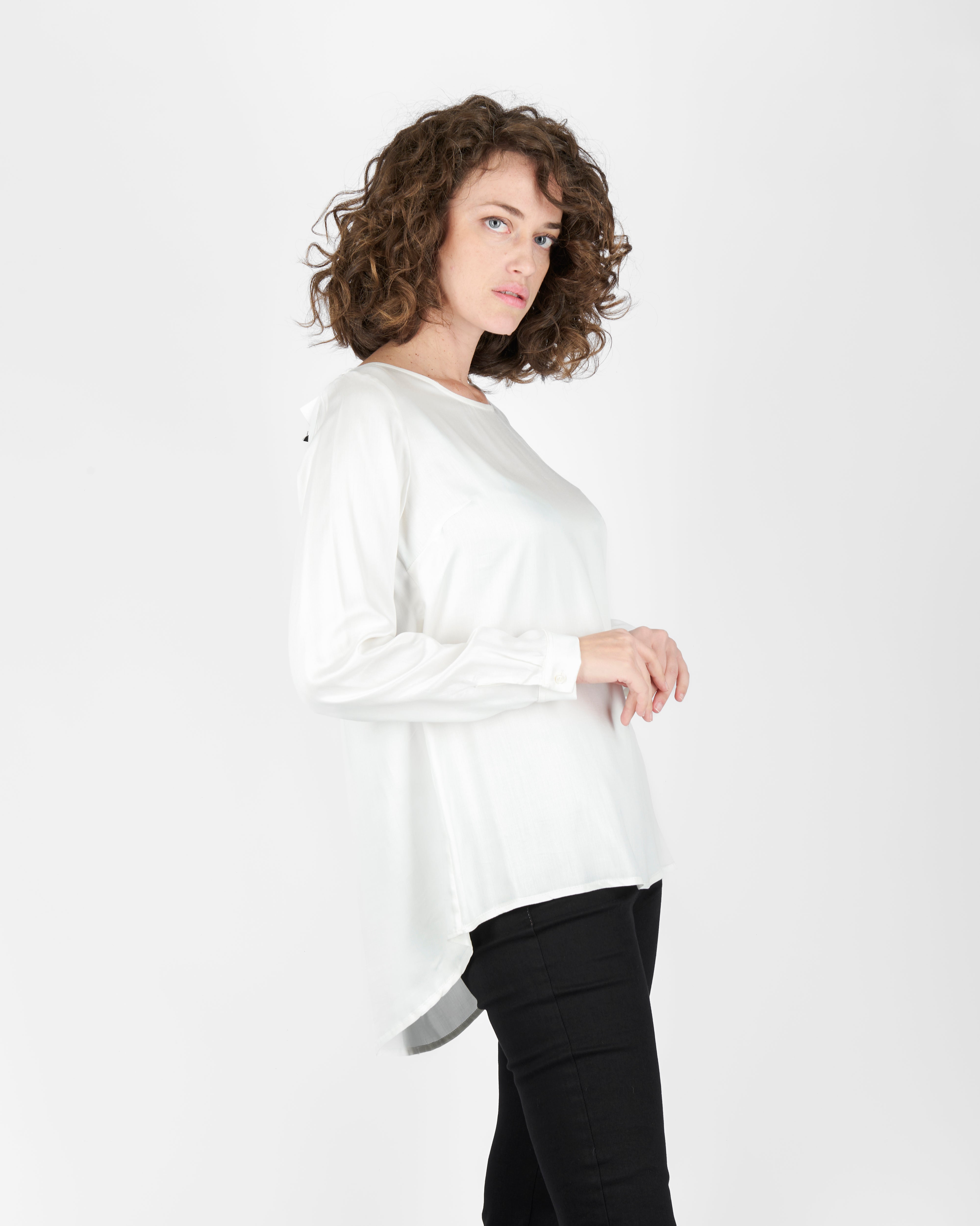 Casacca in viscosa con polsino CAROLINA UNITO