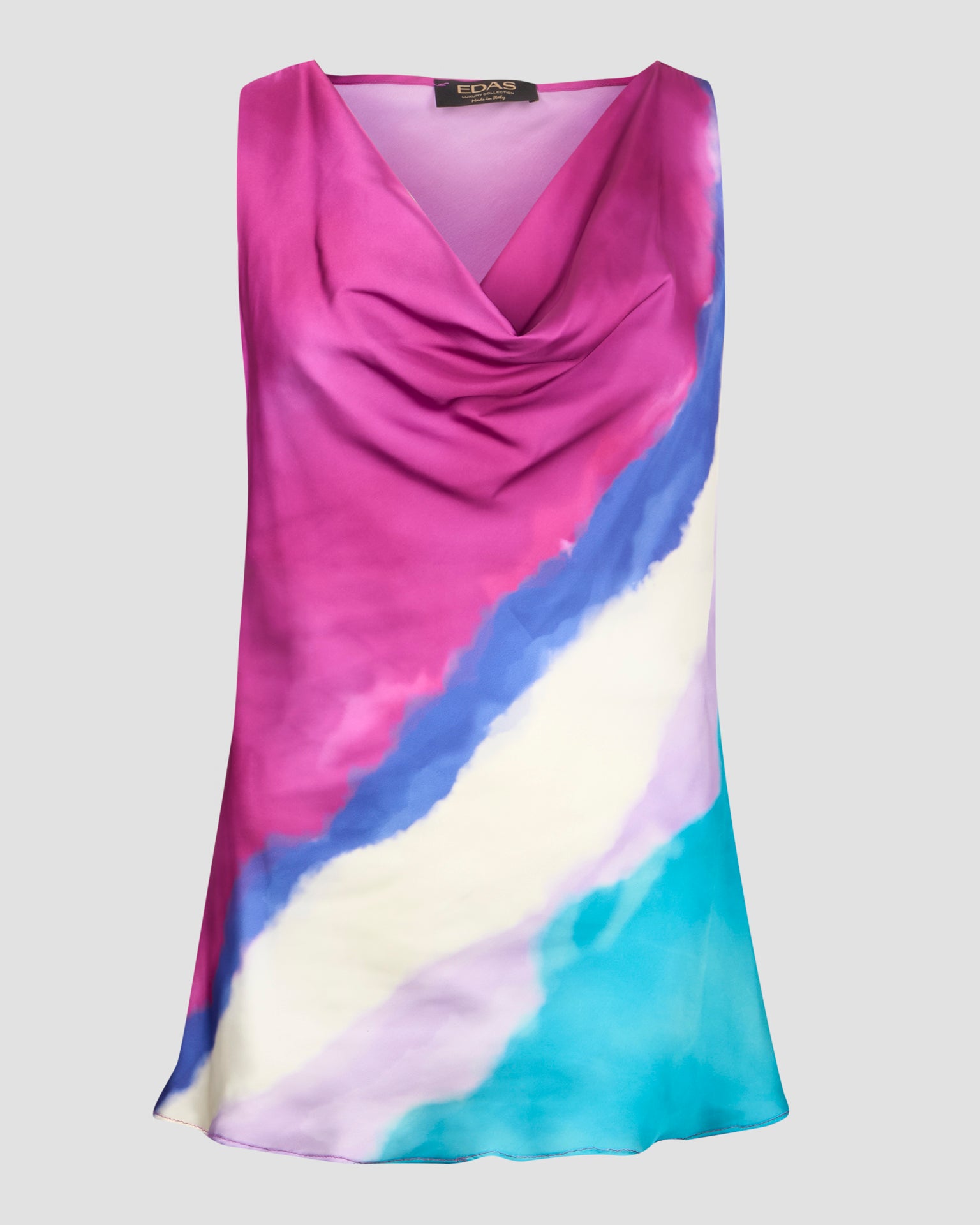 Top scollo cappuccio SFUMINO