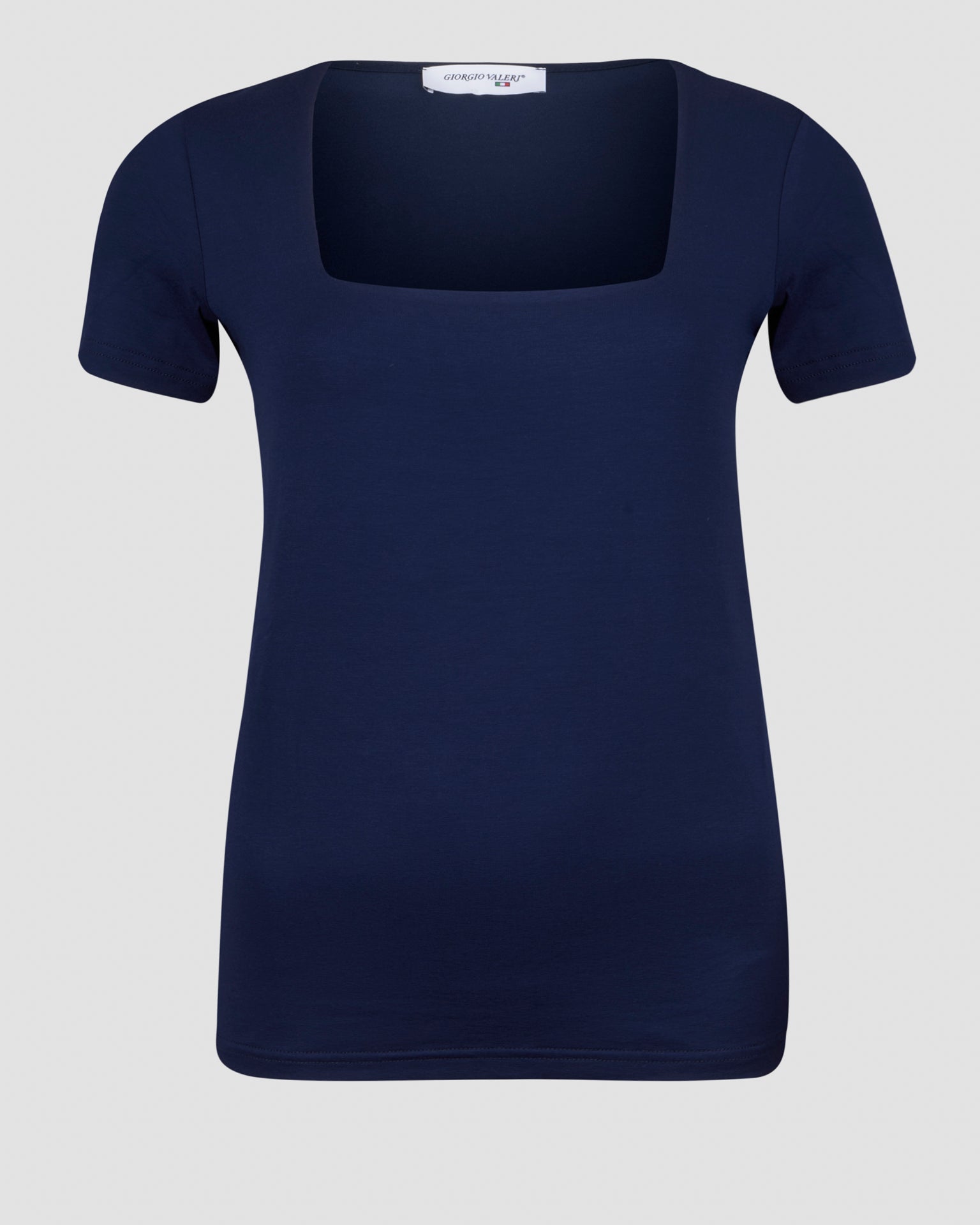 Maglia in viscosa scollo quadro C400