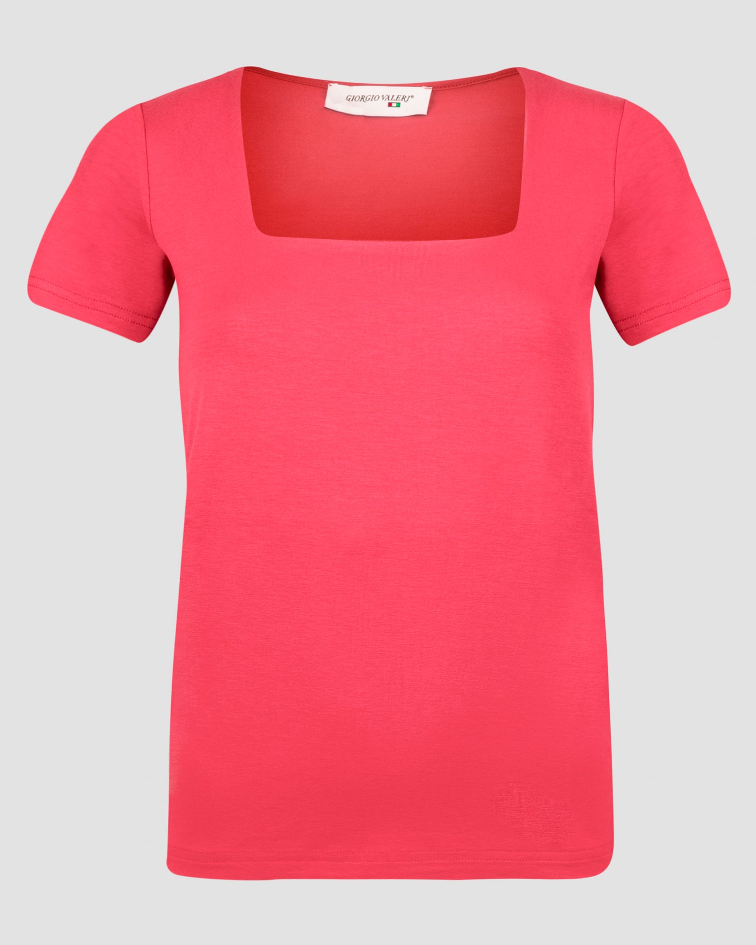 Maglia in viscosa scollo quadro C400