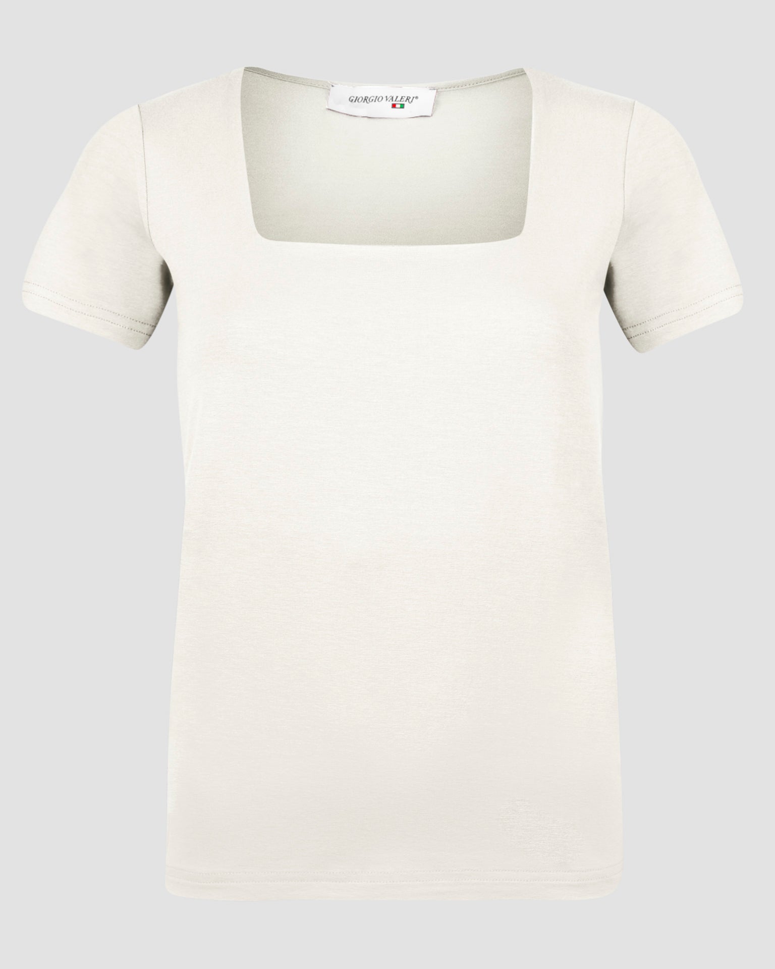 Maglia in viscosa scollo quadro C400