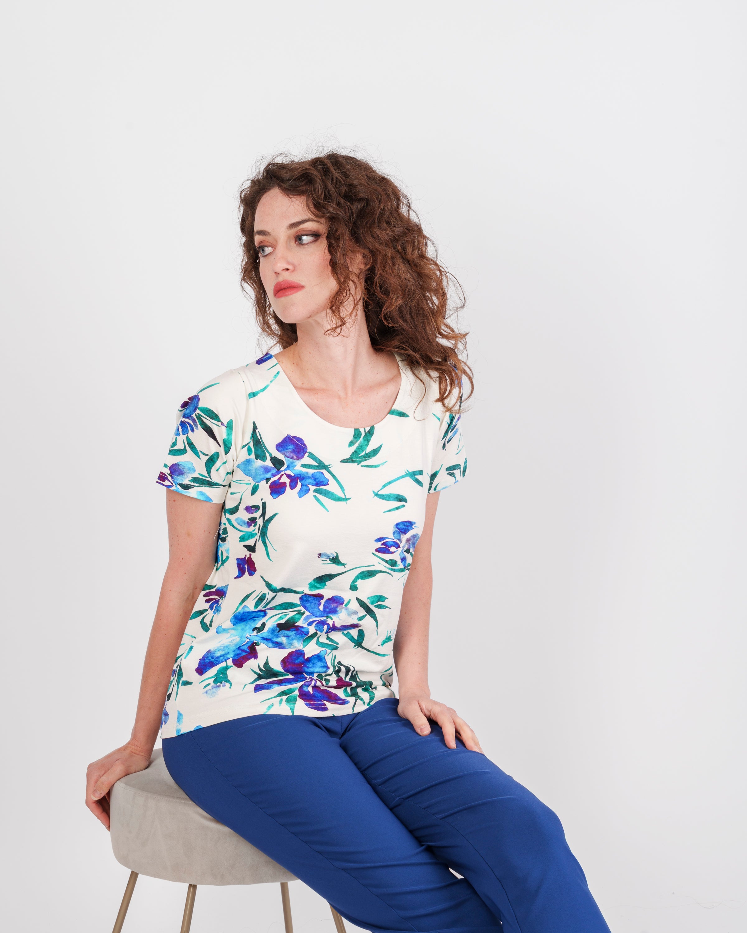 Maglia M/M scollo lunetta viscosa fantasia CINTA