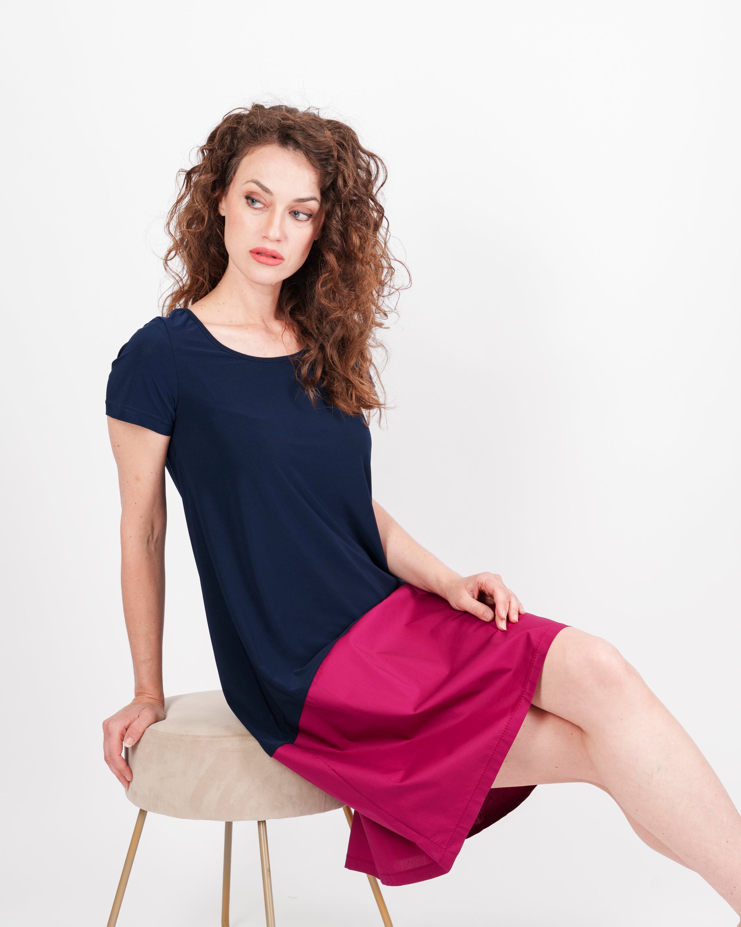 Abito M/M scollo giro jersey e cotone NAZIONALE