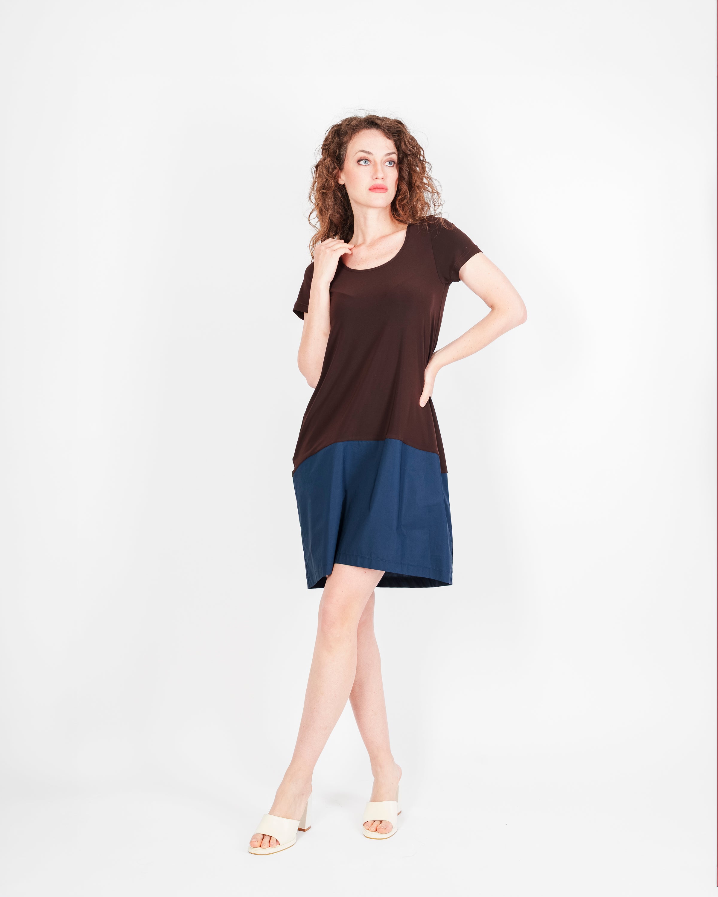Abito M/M scollo giro jersey e cotone NAZIONALE