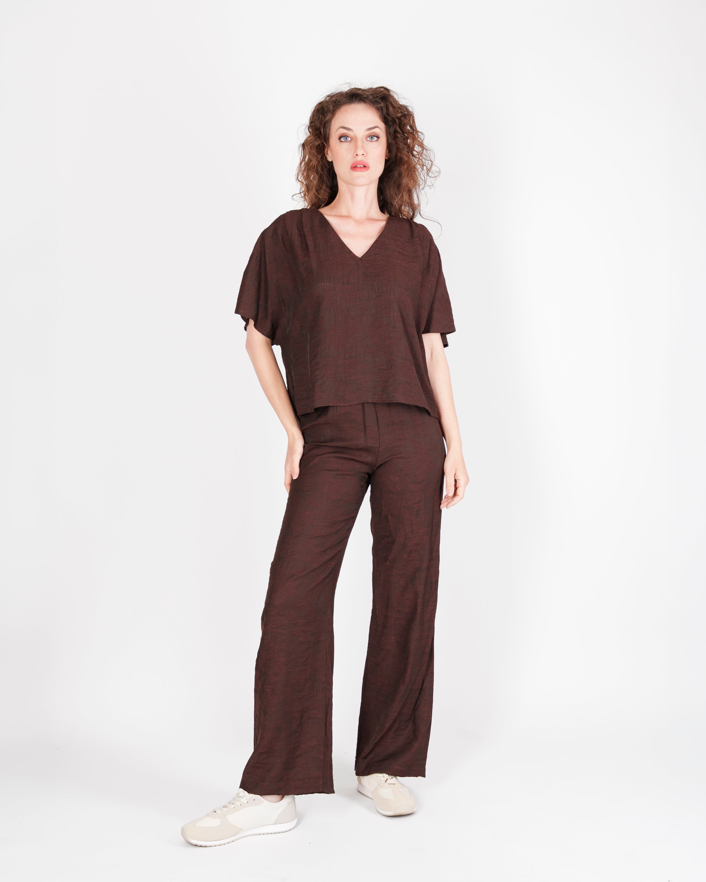 Pantalone elastico in vita viscosa GOFFRATO