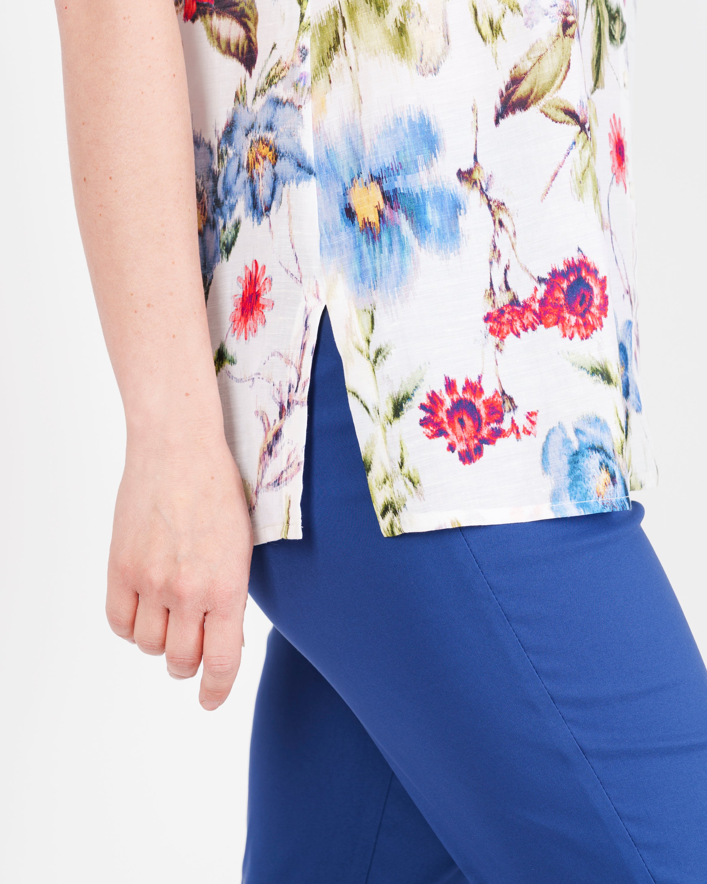 Camicia lunga con spacchi Lino e Viscosa 26-55