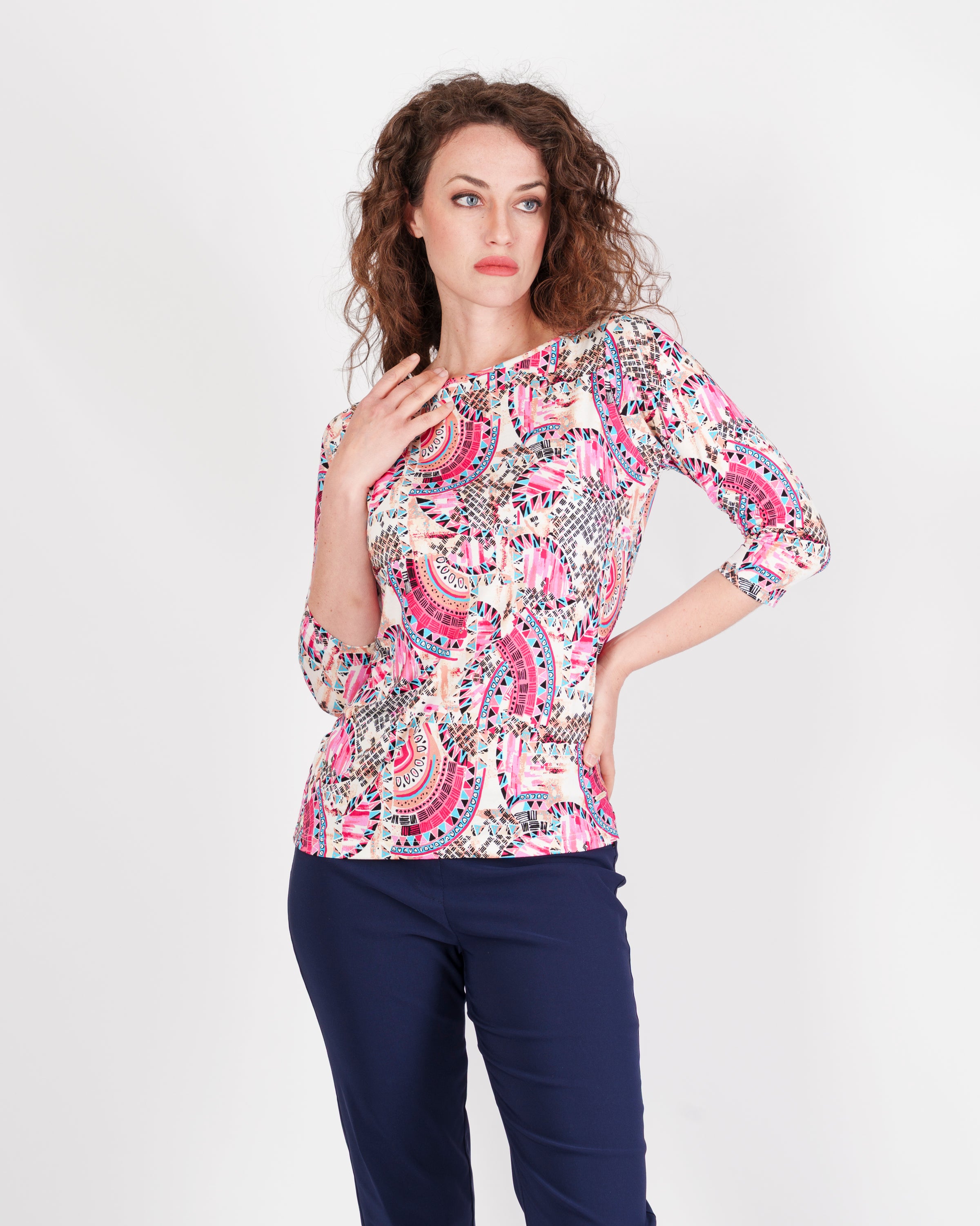 Maglia manica 3/4 scollo barchetta GEOX