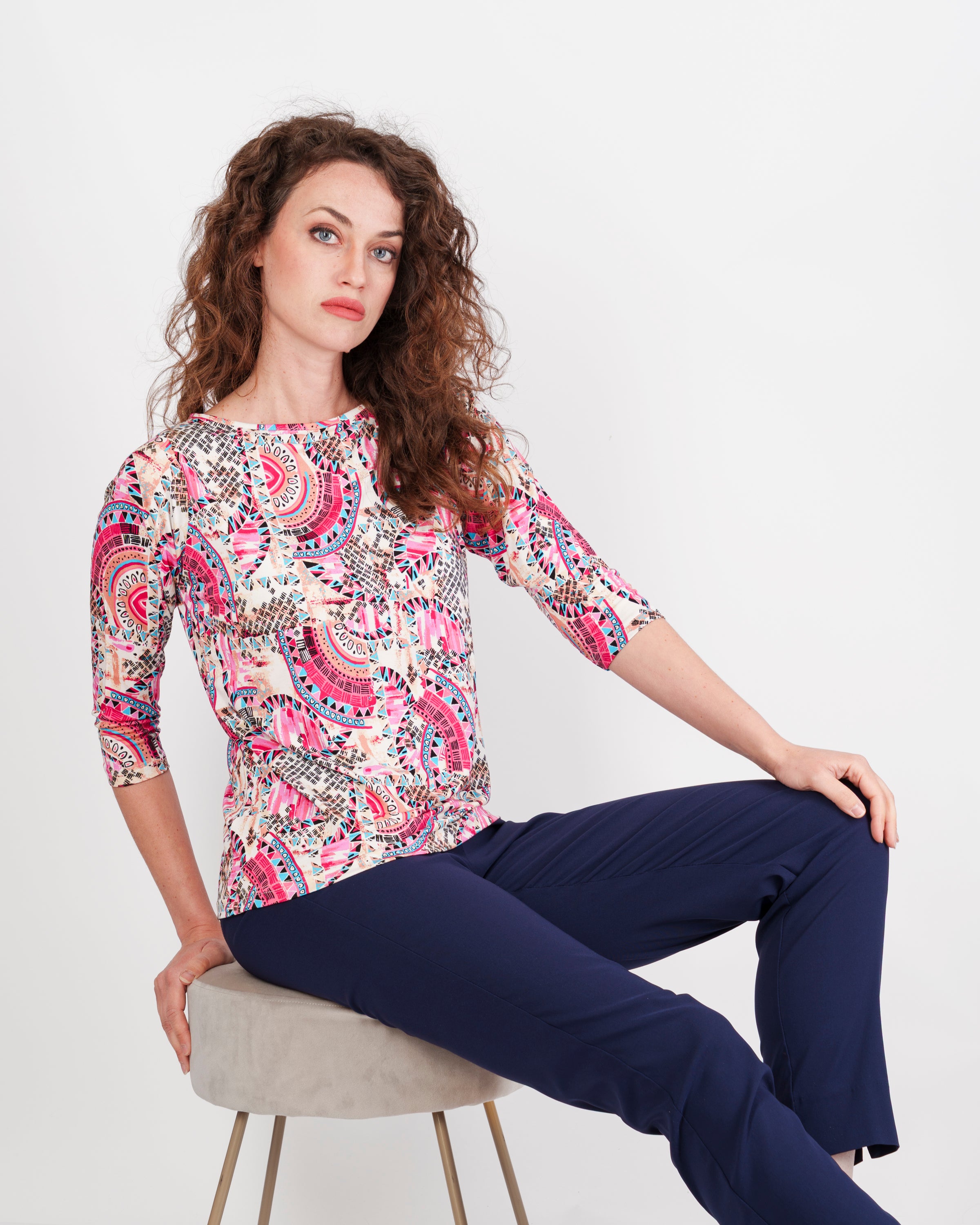 Maglia manica 3/4 scollo barchetta GEOX