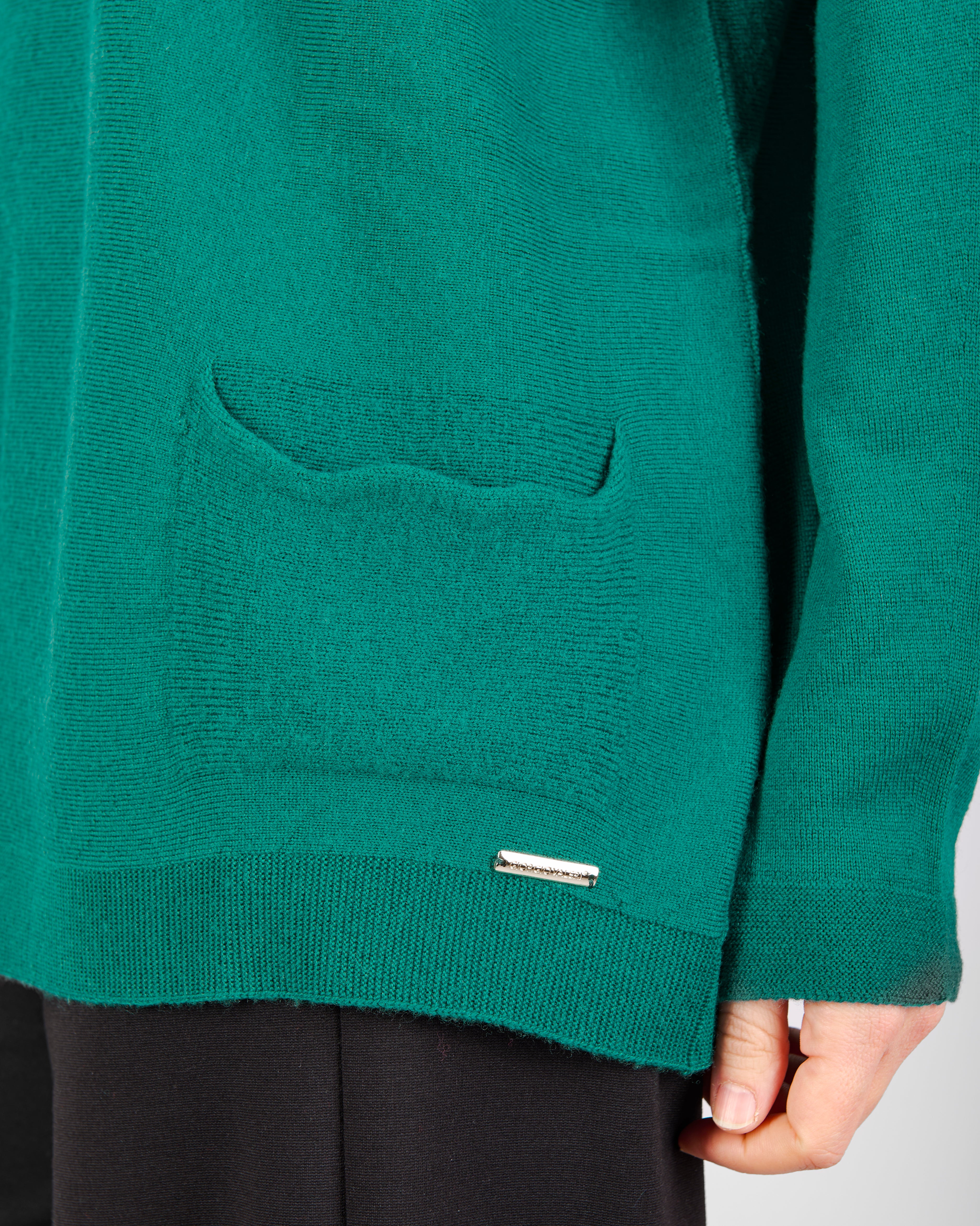 Maglia over tasche pura lana A10/ML