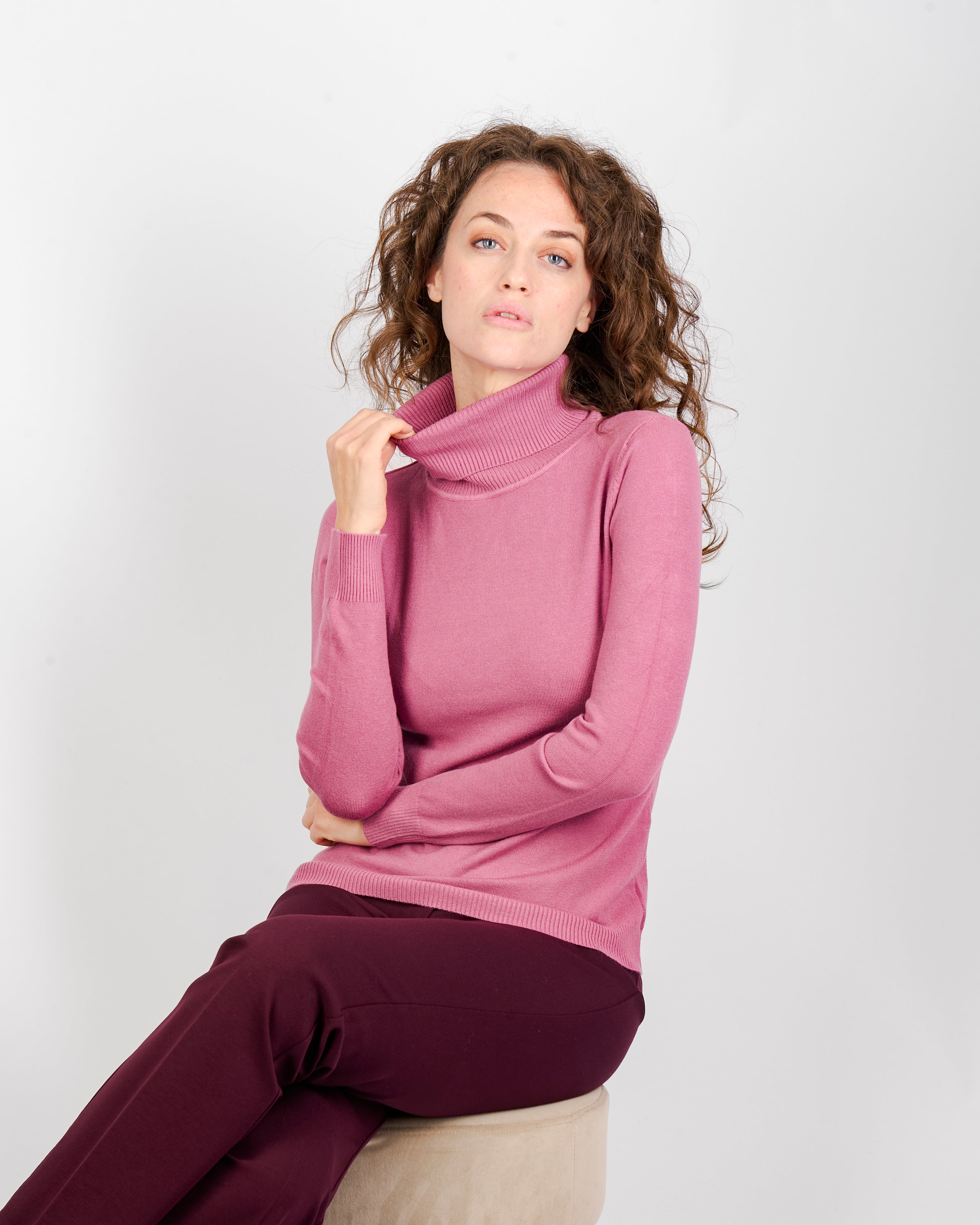 Maglia collo alto viscosa MATURO